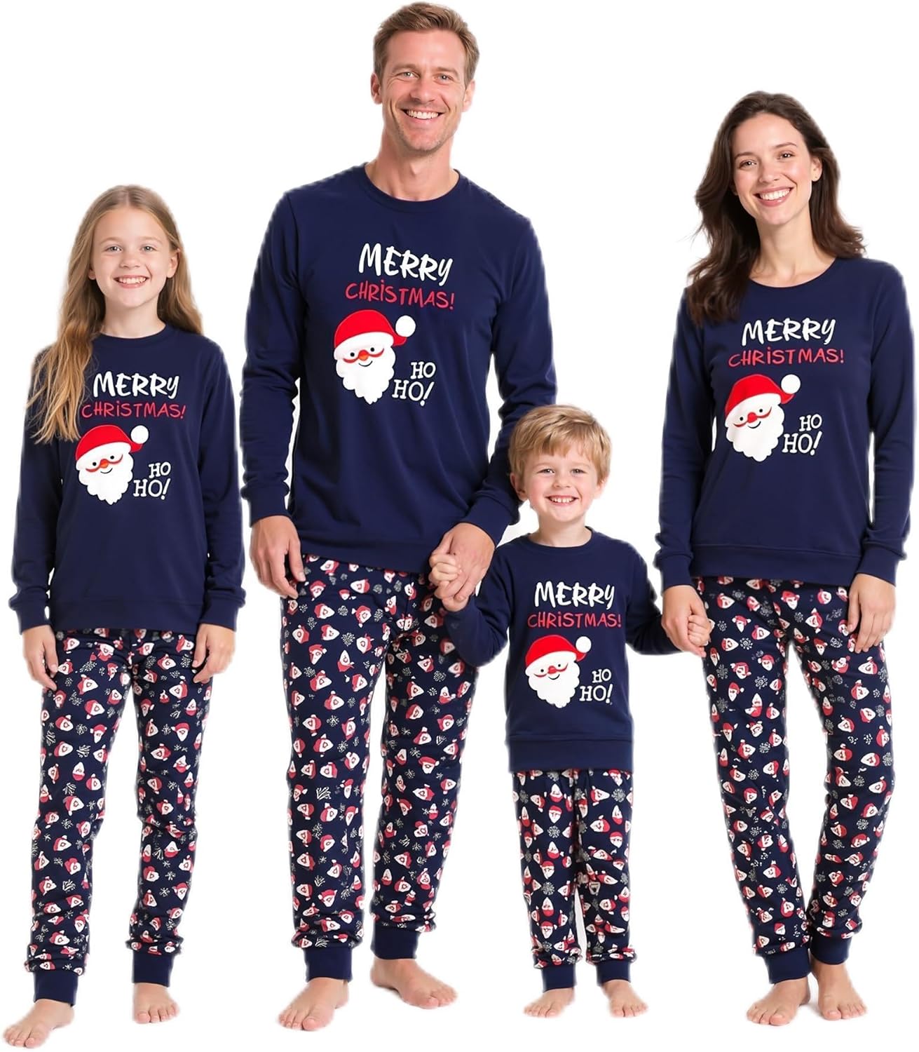 Tphon Christmas Family Pajamas Sets Matching for Christmas Party for Men Women Kids Santa PJS Sleepwear