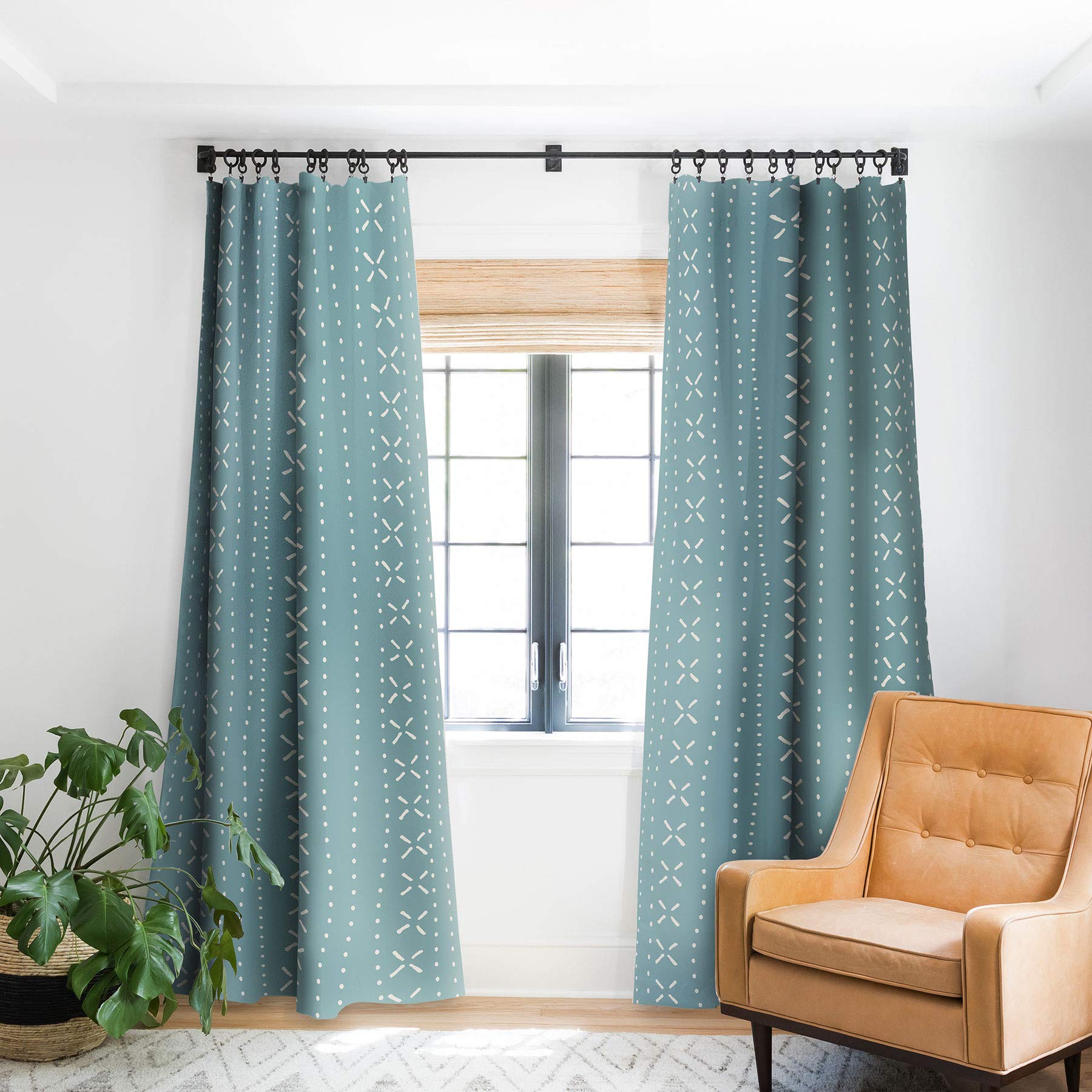 DENY DesignsMirimo Mali Aqua Blackout Curtains, 50" x 96", Blue