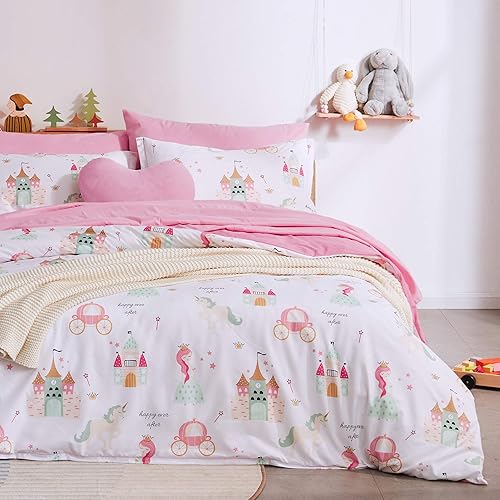 Miniatura 8 de SLEEP ZONE - Juego de funda de edredón para niños, 2 piezas, microfibra cepillada ultra suave con 1 funda de almohada de fácil cuidado, cierre de