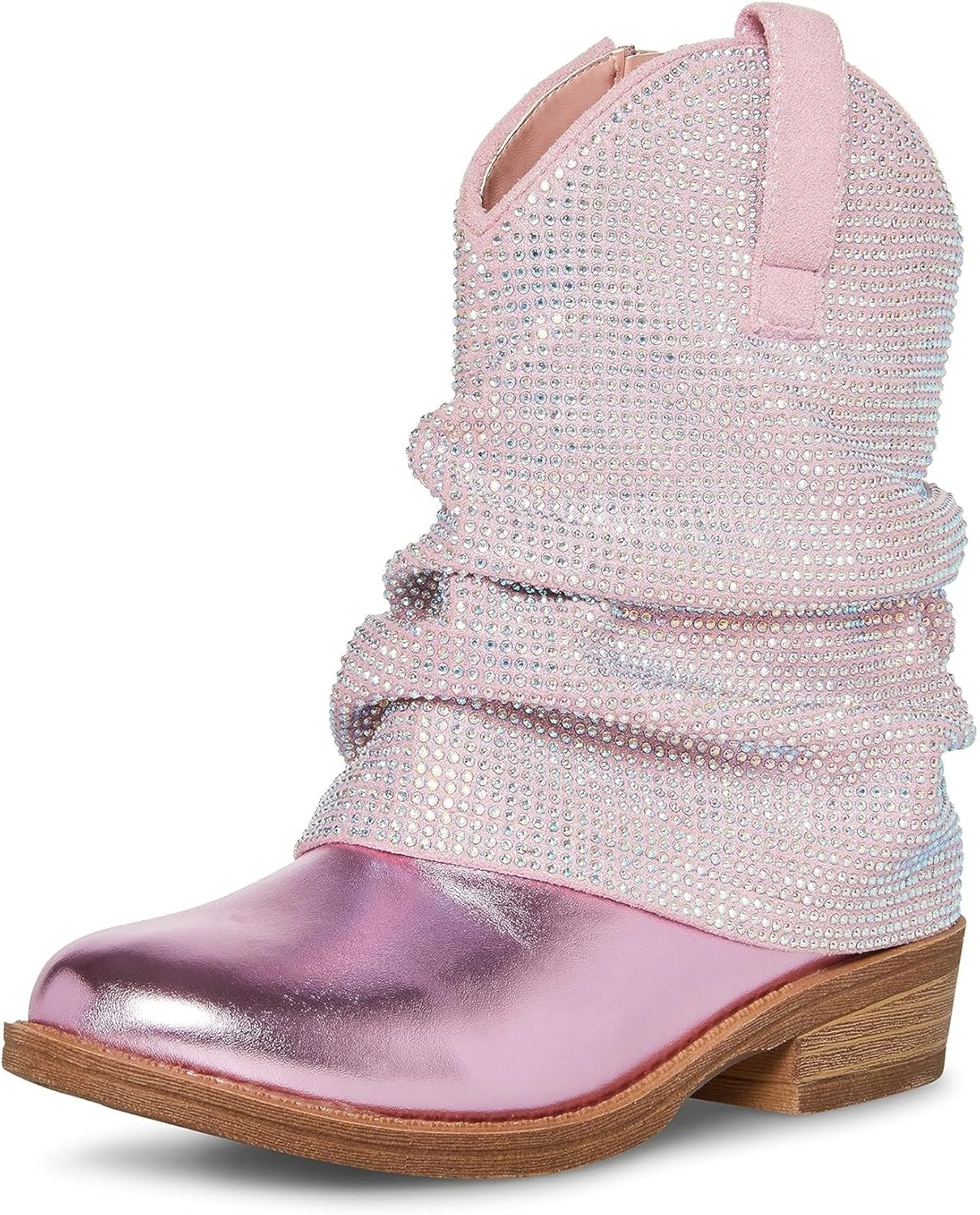 Steve Madden Girls Shoes Girls Lassy Western Boot, Pink, 13 Little Kid