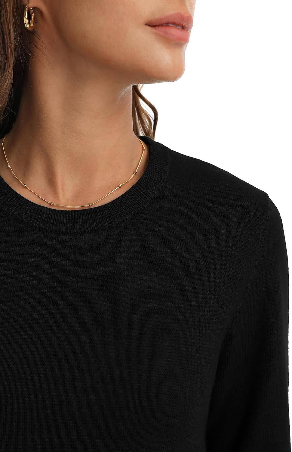 QUALFORT Women’s Lightweight Sweater Pullover Knit Long Sleeve for Layering Soft Casual Basic Top - Image 7