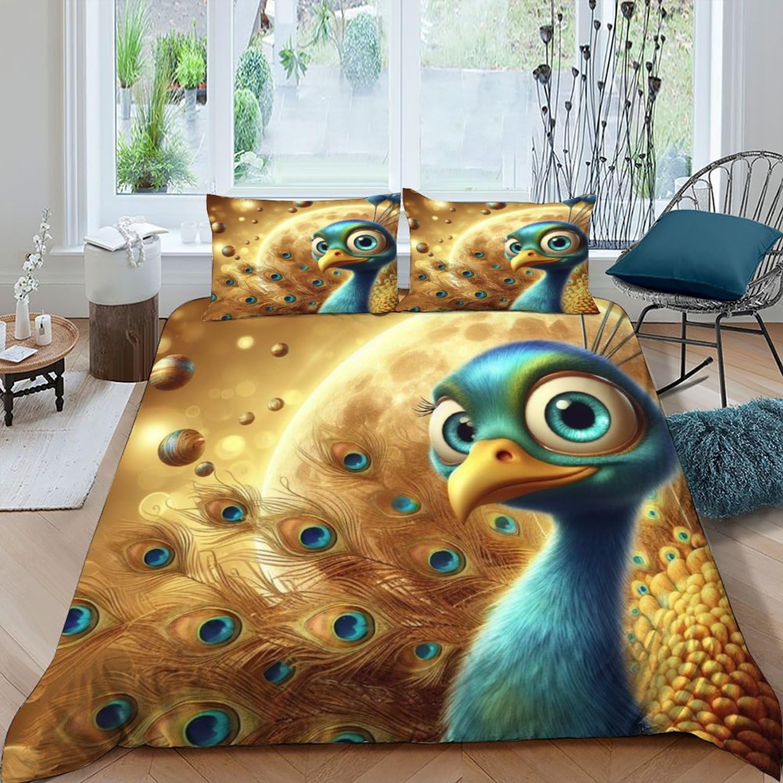 Housse de couette microfibre king size 220x240cm au drapé fluide et durable
