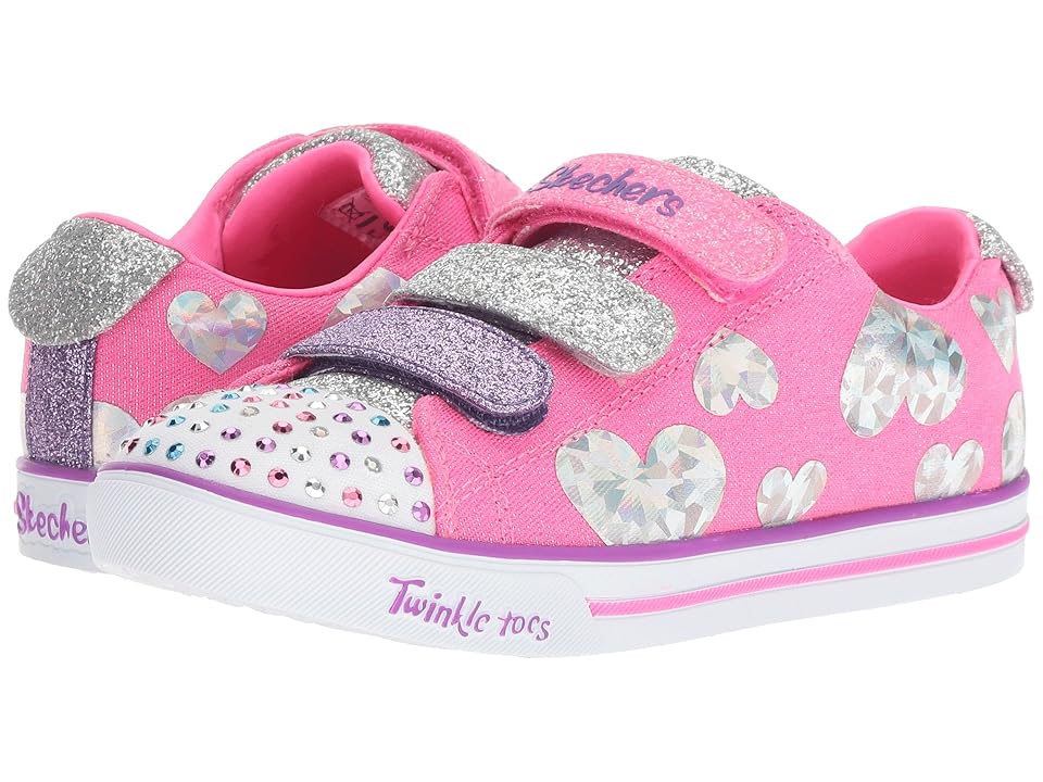 

SKECHERS KIDS Twinkle Toes - Sparkle Lite 20051L (Little Kid/Big Kid) (Hot Pink/Multi) Girl's Shoes