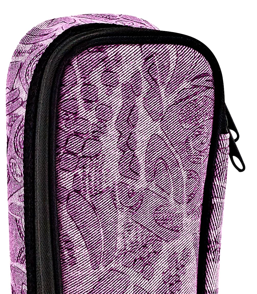 ORTEGA OUB-CC-PUJ Housse pour ukulélé de concert Aspect denim Violet