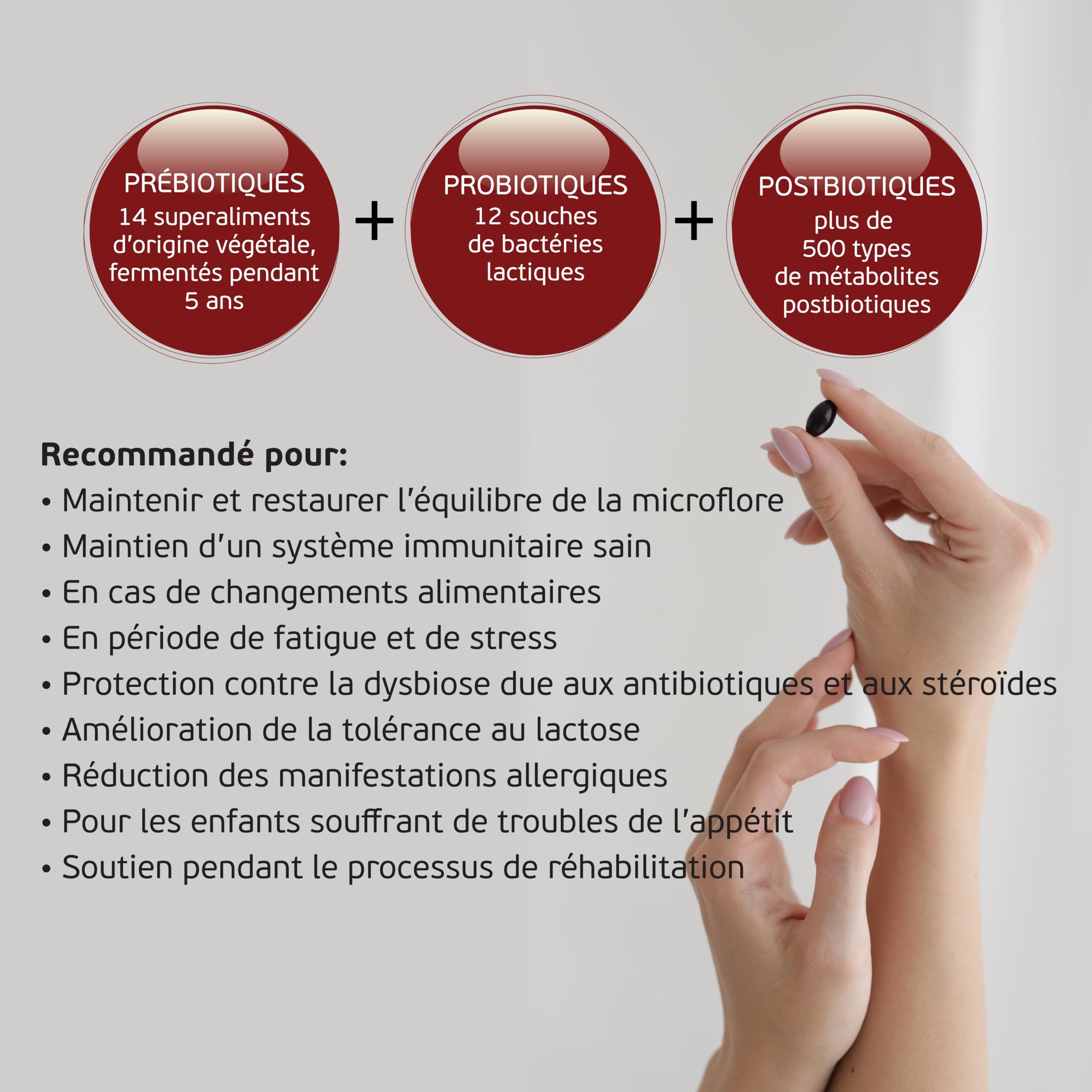 DELUXE Probiotiques Flore Intestinale OM-X®, 30 Gélules | 100 Mds CFU, Prébiotiques, Postbiotiques, 5 Ans Fermentation, probiotique flore intestinale 12 Cultures Bactériennes Vivantes