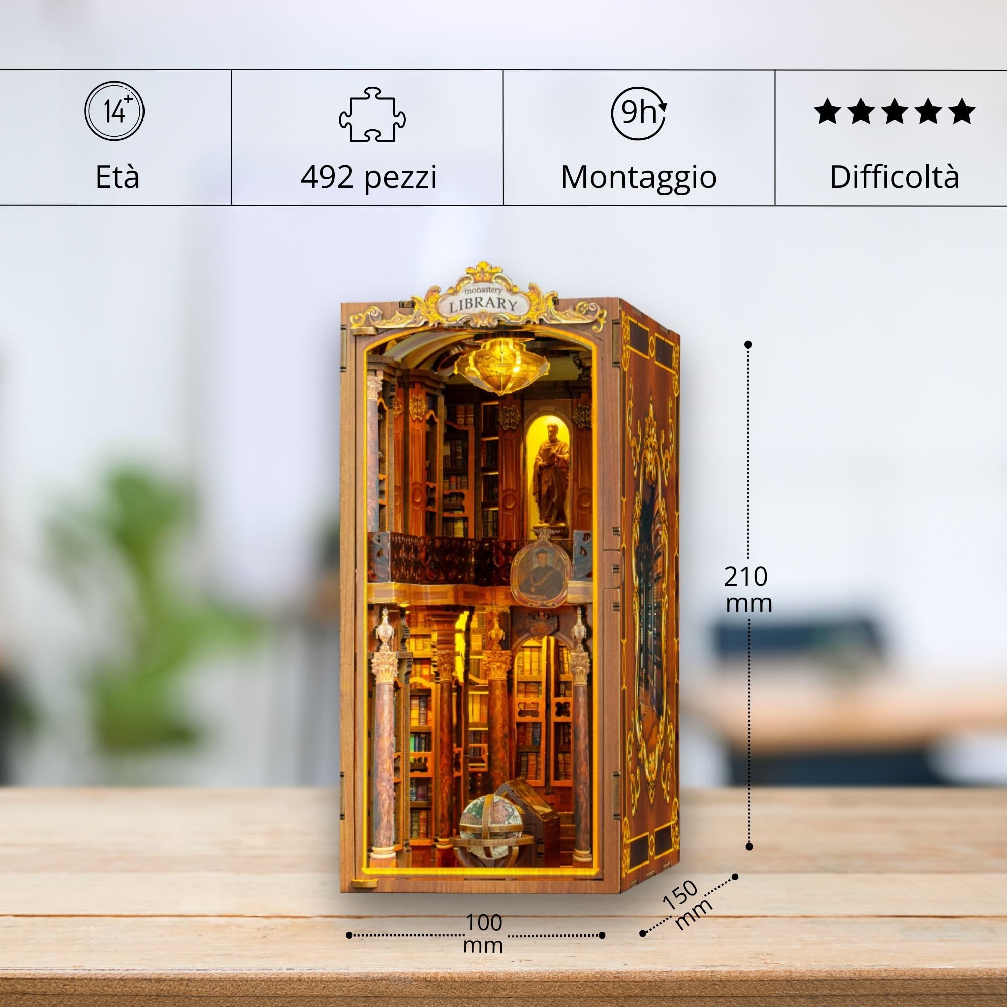 Kit per Angolo Libro – Kit Fai Da Te in Miniatura per Adulti