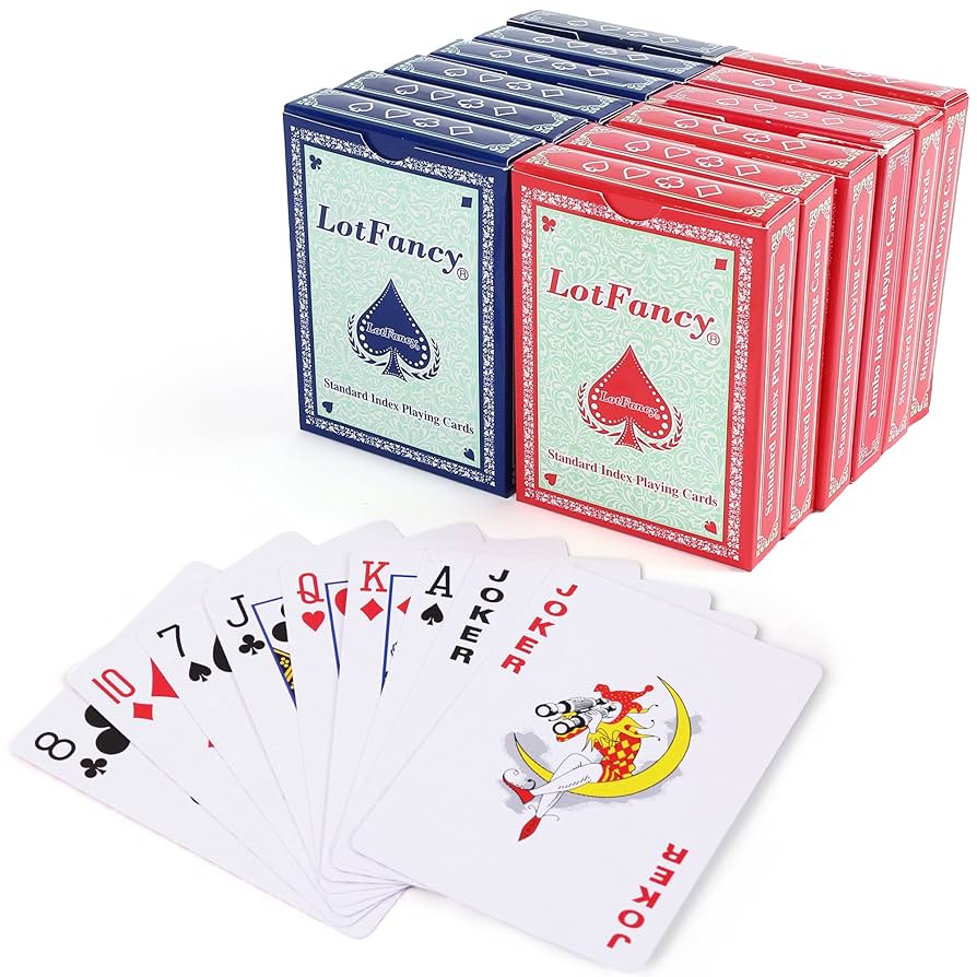 Amazon.co.jp: LotFancy トランプ カード12組 ポーカーサイズ