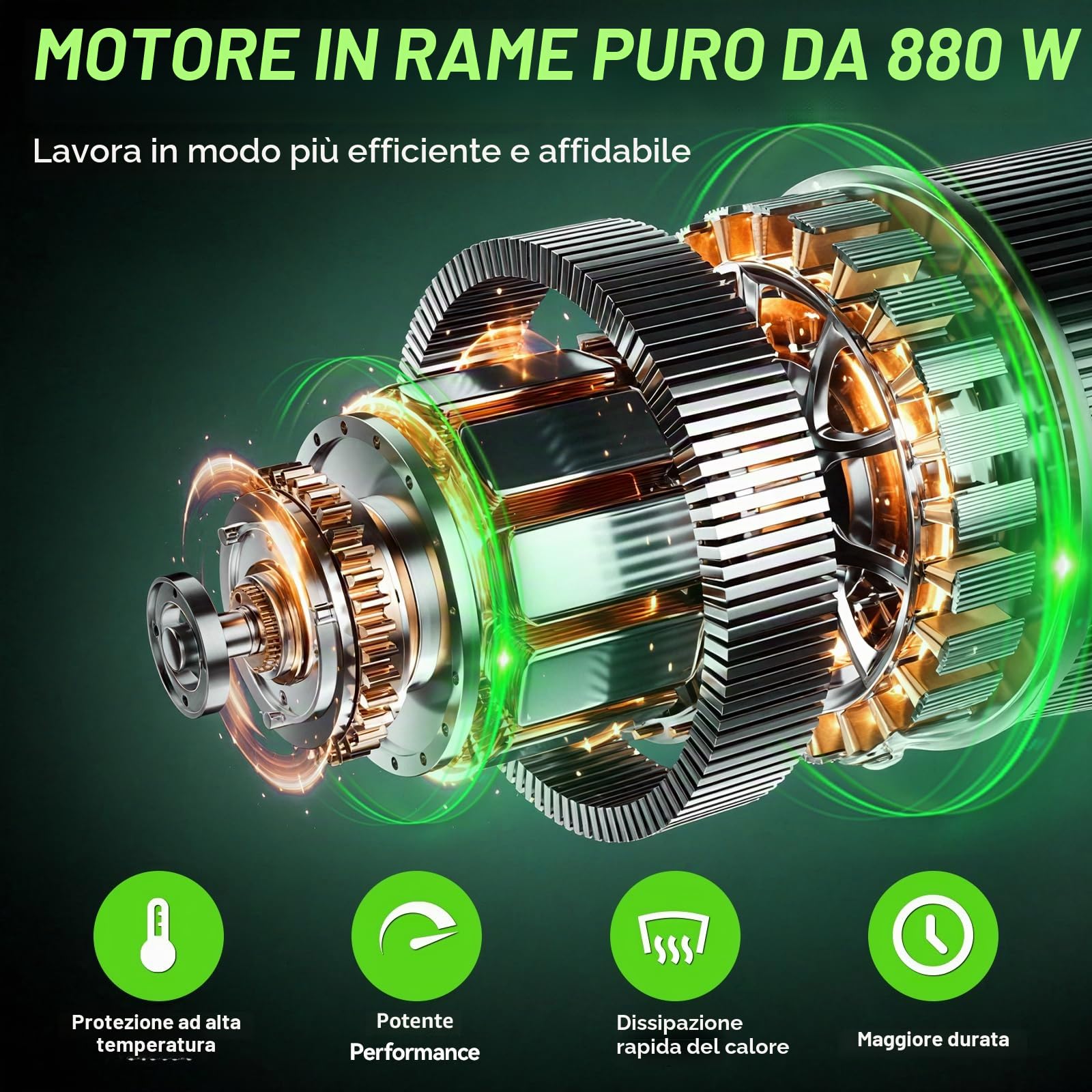 CEEPUY 6 Pollici Mini Motosega a Batteria per Potatura 2 x 4000 mAh, 880W Sega Elettrica per Potatura con Pompetta Olio, Motosega Elettrica a Batteria per Taglio Del Legno Giardini