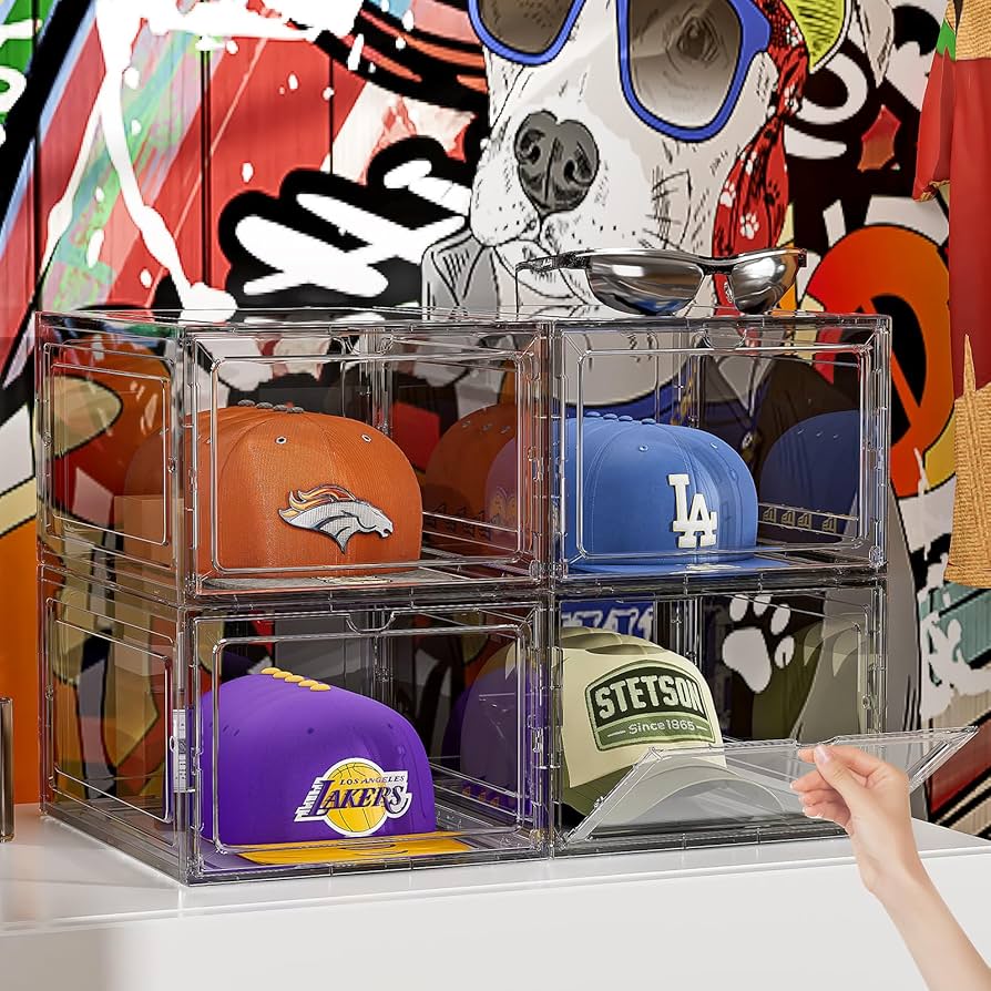 Amazon.com - ZHAIXIAONIAN Hat Organizer Box for Baseball