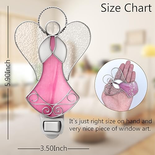 Miniatura 2 de Luz nocturna de ángulo rosa, luces LED de noche enchufables a la pared, luz nocturna decorativa para dormitorio, baño, pasillo, cocina, regalo para