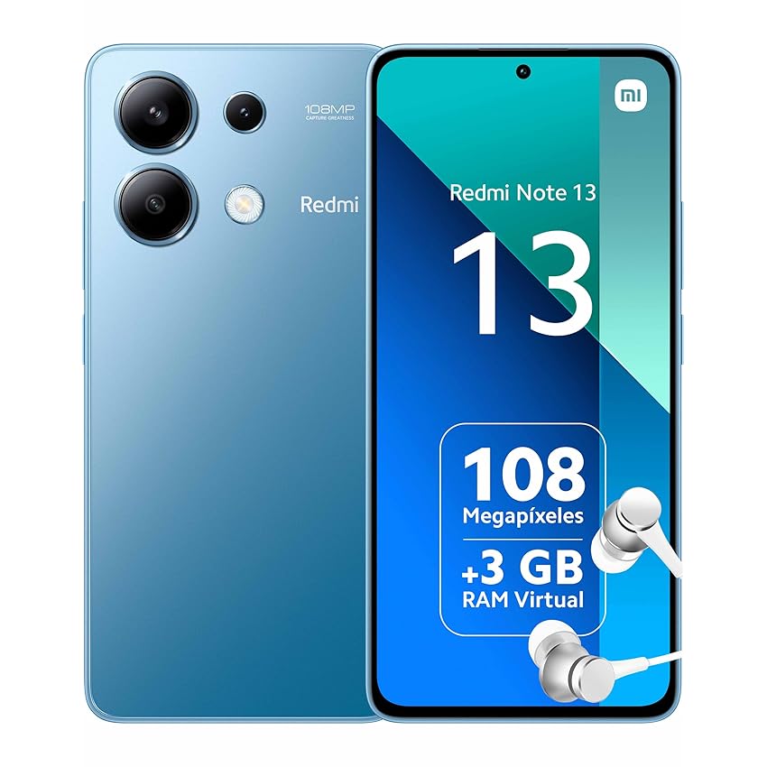 Immagine del prodotto Xiaomi Redmi Note 13 6+128GB Snapdragon 685, Tripla Fotocamera da 108MP, Full HD+ 6.67'', Blu (IT Versione)