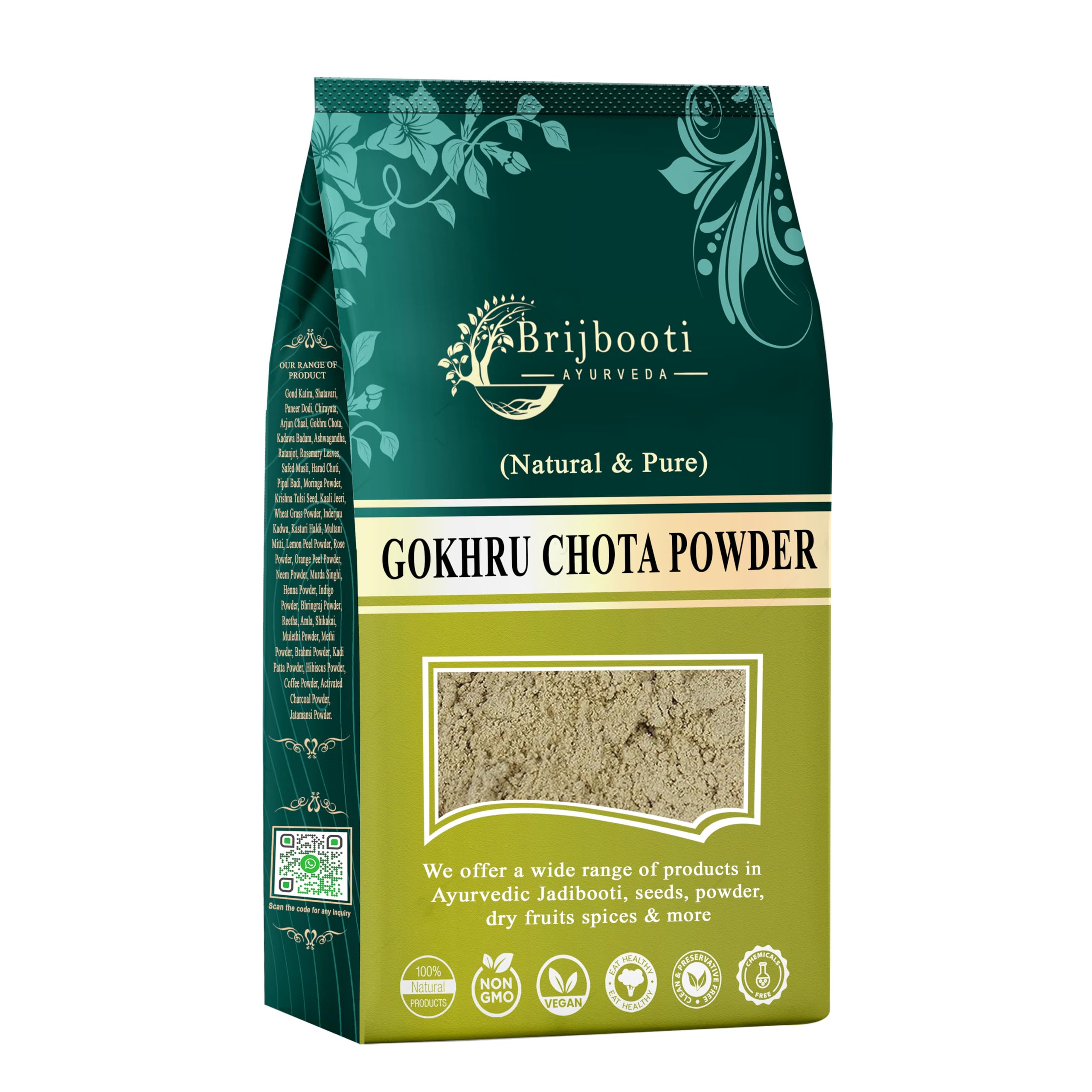 Birju Mahavir 400 Gr Gokhru Powder - Gokshura Powder