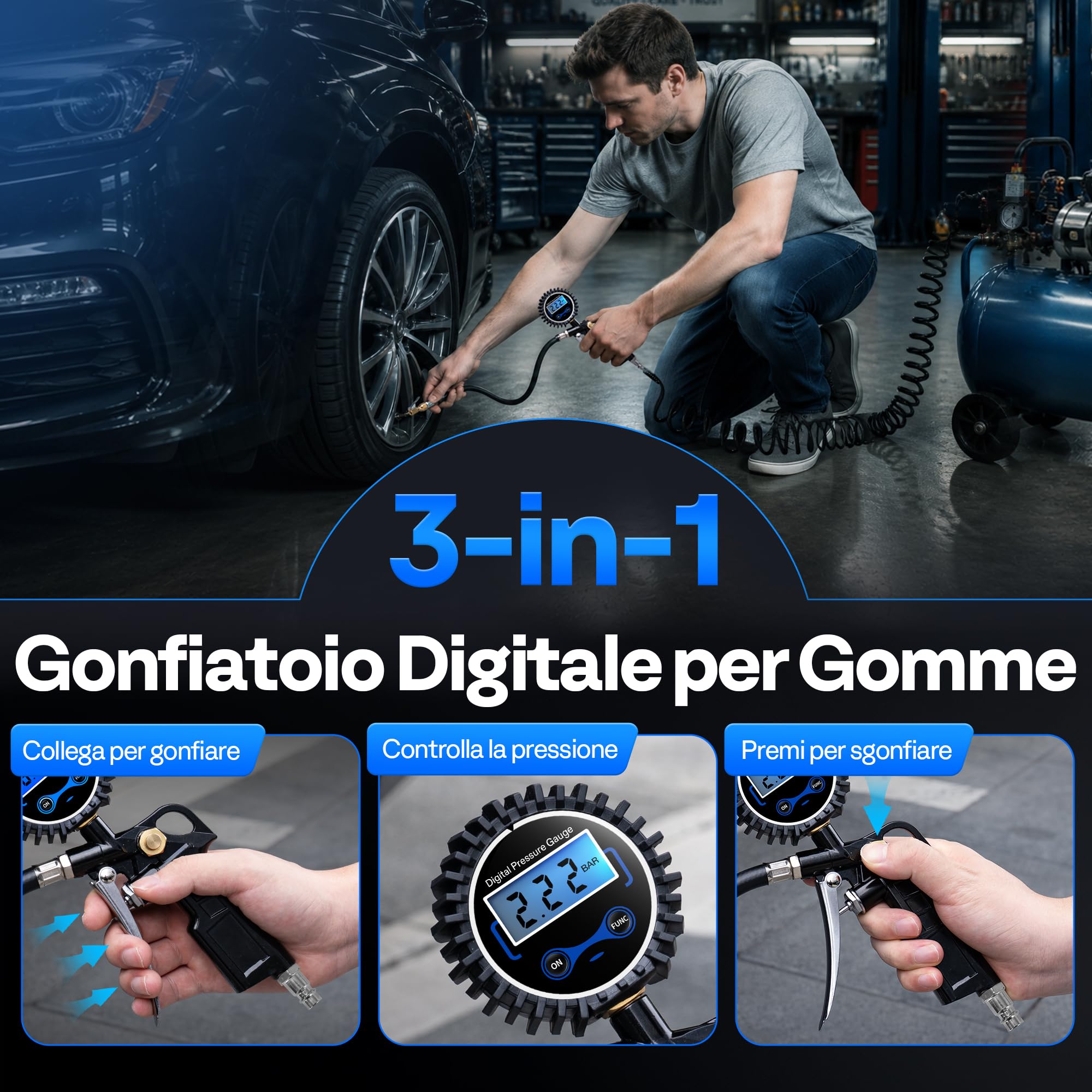SPECSTAR Pistola Gonfiaggio Pneumatic