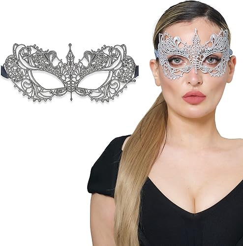 Masquerade Mask For Women Lace Masquerade Masks for Masquerade Party, Proms, Venetian Party, Mardi Gras, Halloween & Cosplay