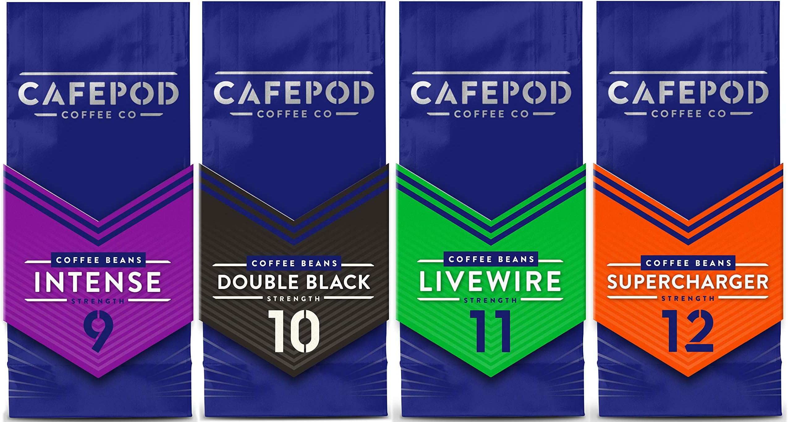 CafePod Coffee Beans Variety 200g (Pack of 4)
