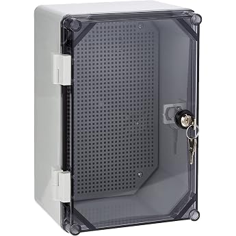 ELEKTRO-PLAST Uni-mini/T Control Cabinet with Lock 300 x 200 x 160 mm Distribution Cabinet Industrial Housing Switch Box 43.02 IP65 5917 White