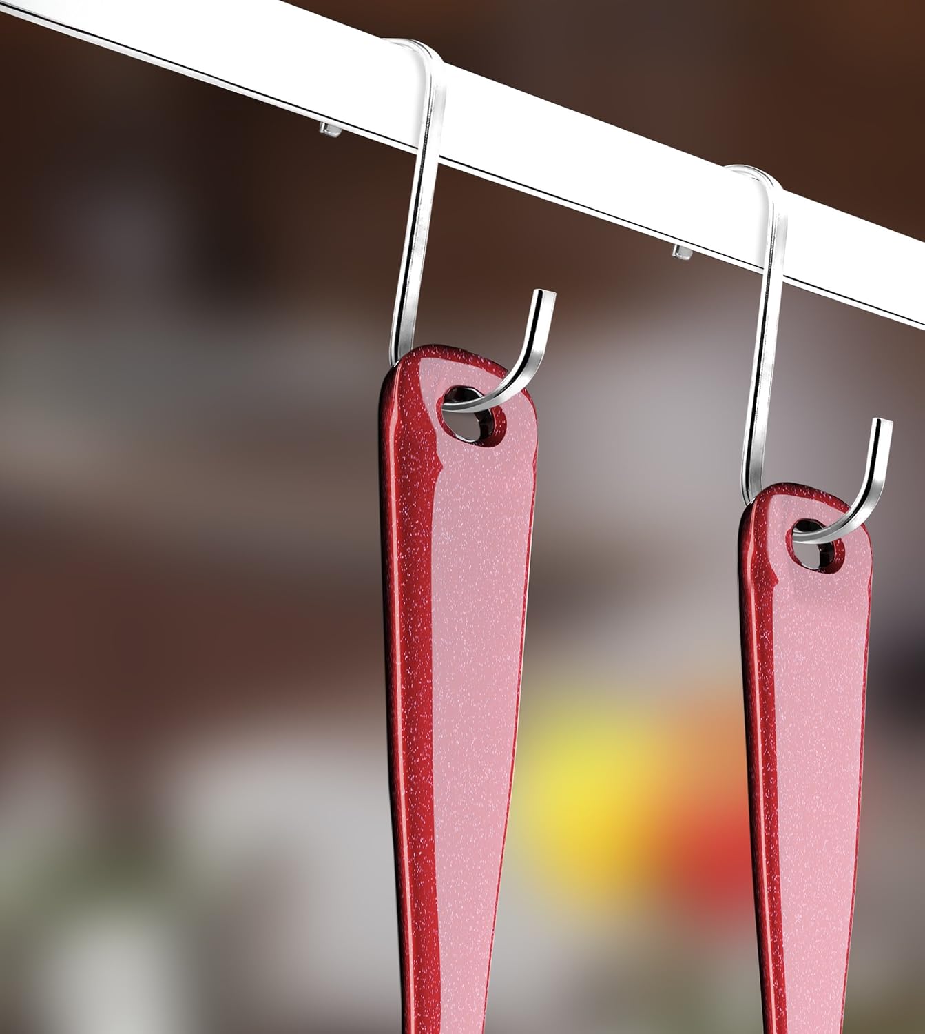 Pro Chef Kitchen Tools Flat Hanging Hooks - Pot Racks S Hook 10 Pack Set - Hang Display Jewelry - Metal Utility Hooks for Outdoor Storage Organization - Butcher Meat Hangers for Bacon Sausage Smokers