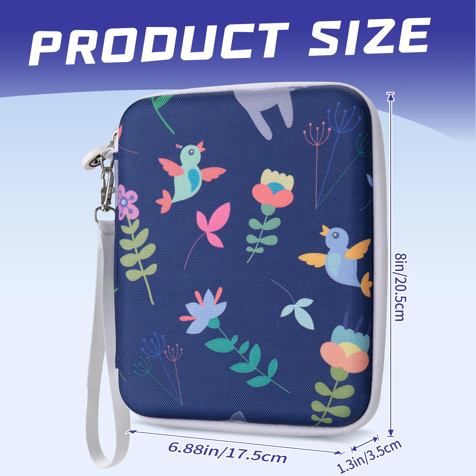 WOT I Kartenetui Für Yoto – 80-Taschen-Kartenhalter Mit Reißverschluss, Netztasche & Tragegurt, Orange, Perfekt Für Reisen & Aufbewahrung