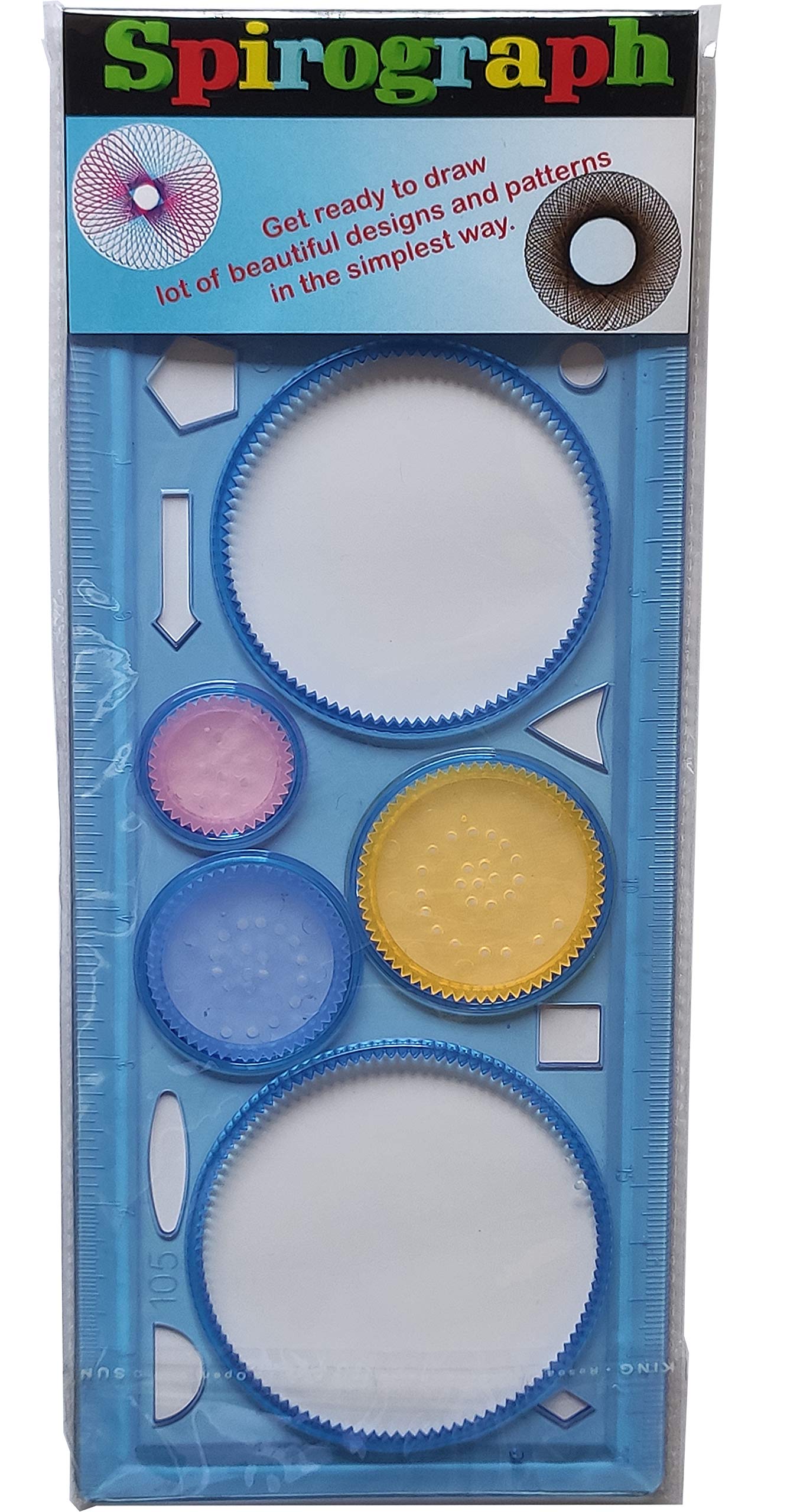 Kids Scientific Products Spirograph A Fun Drawing Tool (Blue)