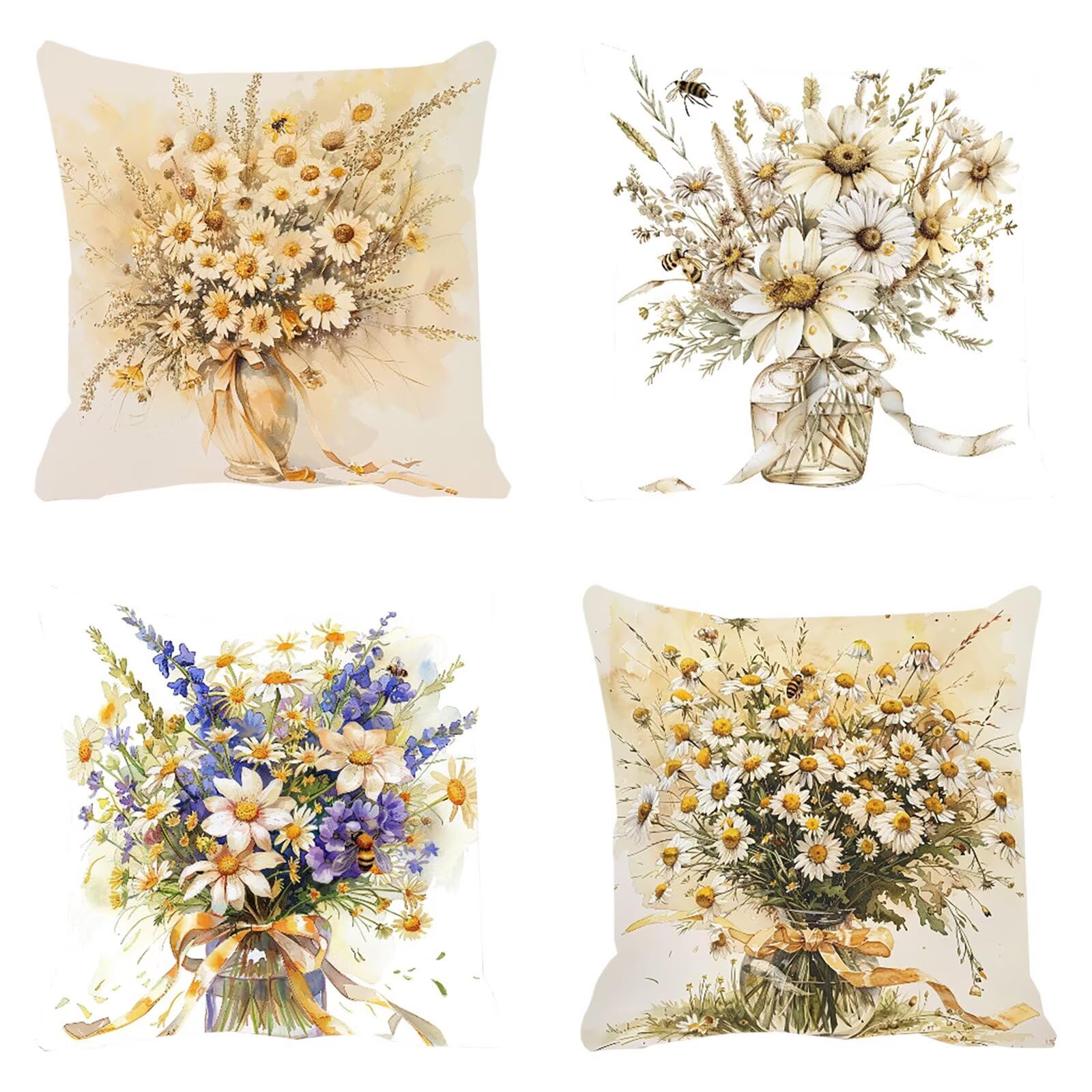 Taie oreiller canapé 60x60 et housse de coussin extérieur imperméable Q-268