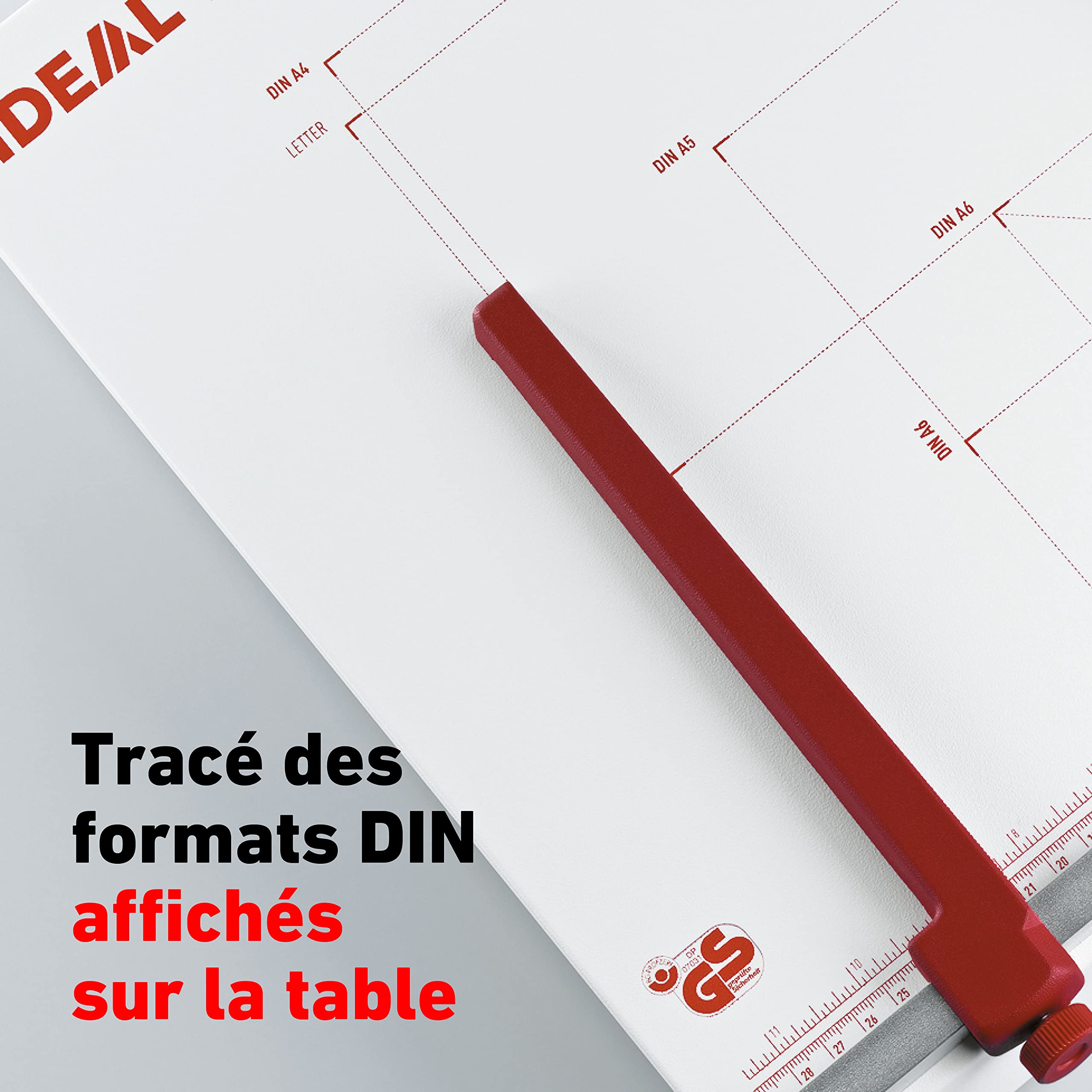 Cisaille à Papier IDEAL 1046 - Coupe Jusqu'à DIN A3 - 460 Mm - Capacité 30 Feuilles - Made In Germany