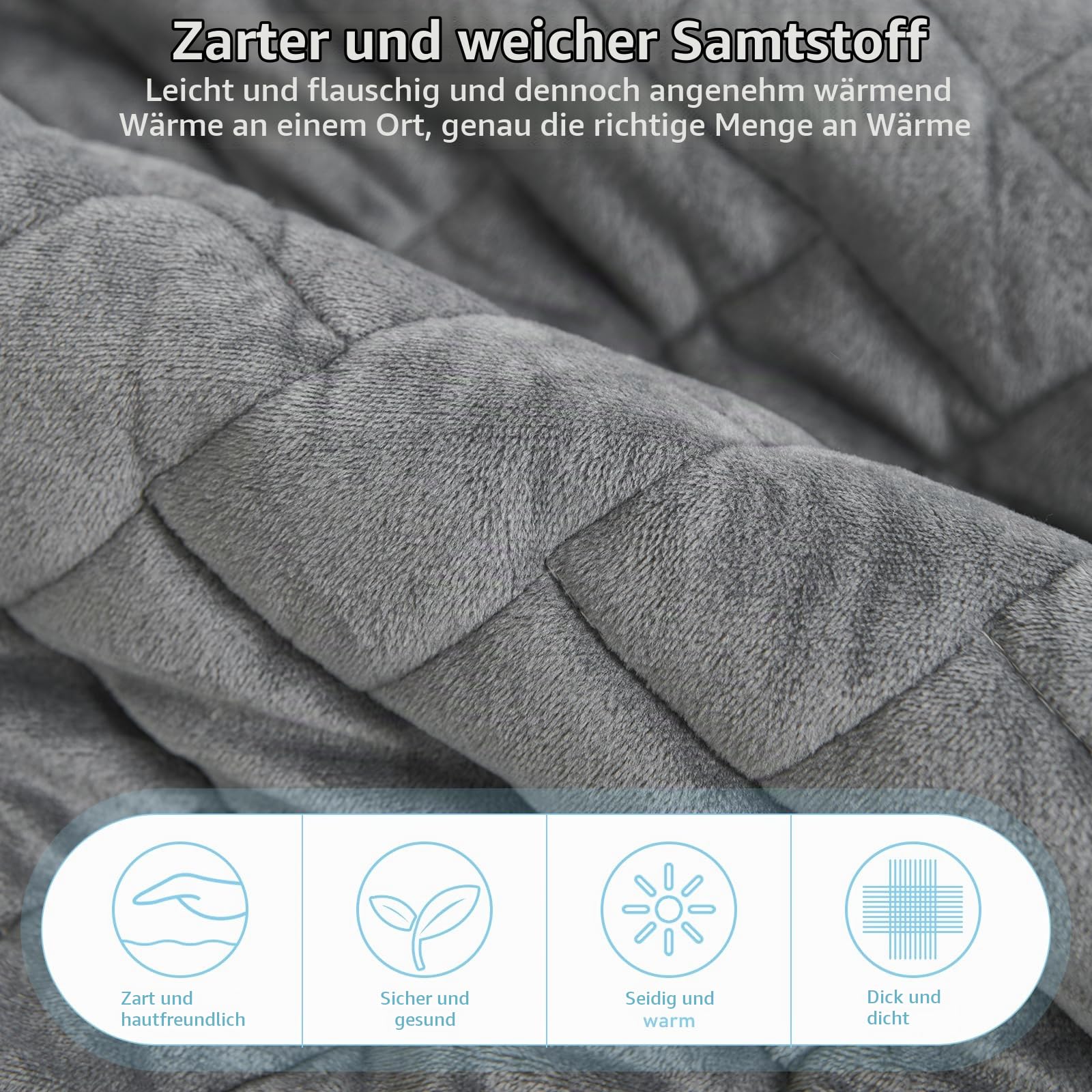 Sesselschoner für Relaxsessel, 1 Sitzer Sesselschoner mit Taschen, Schutz vor Schmutz und Kratzern, rutschfest Fernsehsessel Bezug (Grau, 1 Sitzer)