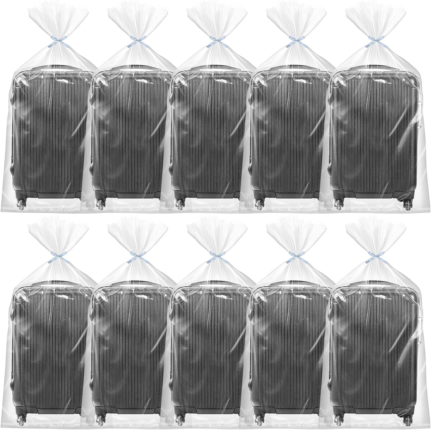 Extra Large Clear Plastic Storage Bags, 10 pcs 100 * 152CM Flat Large