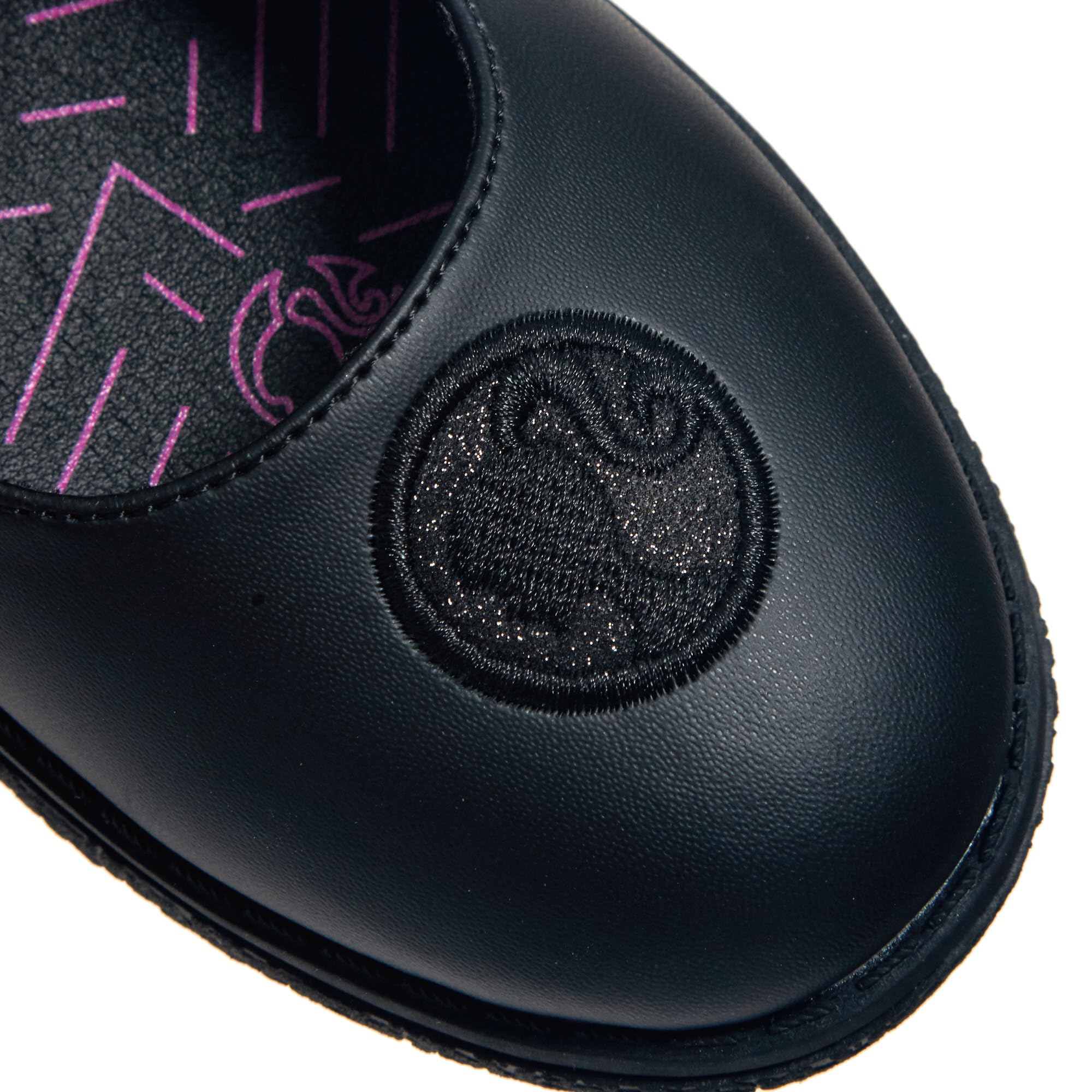 Barbie Scuola Scarpe Bambine Nero Opaco Chiusura Facile Suola Resistente Mocassini per Scuola