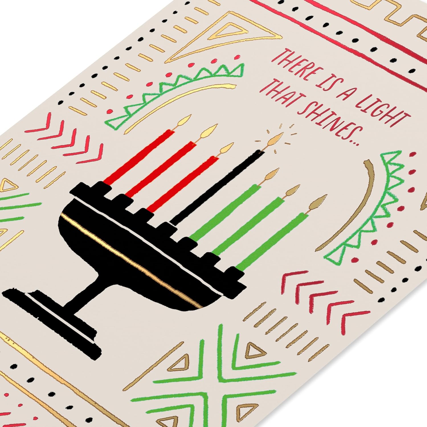 American Greetings African American Kwanzaa Celebration Greeting Card (There is a Light That Shines...) - Image 4