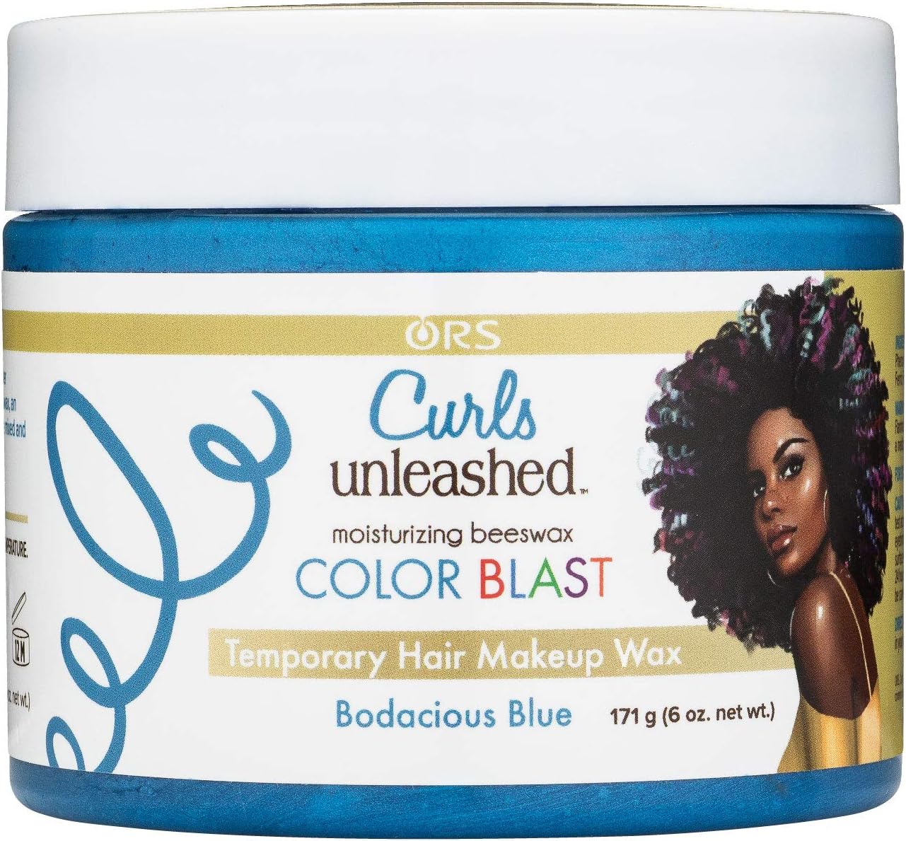 Color Blast Temporary Hair Makeup Wax (Bodacious Blue)