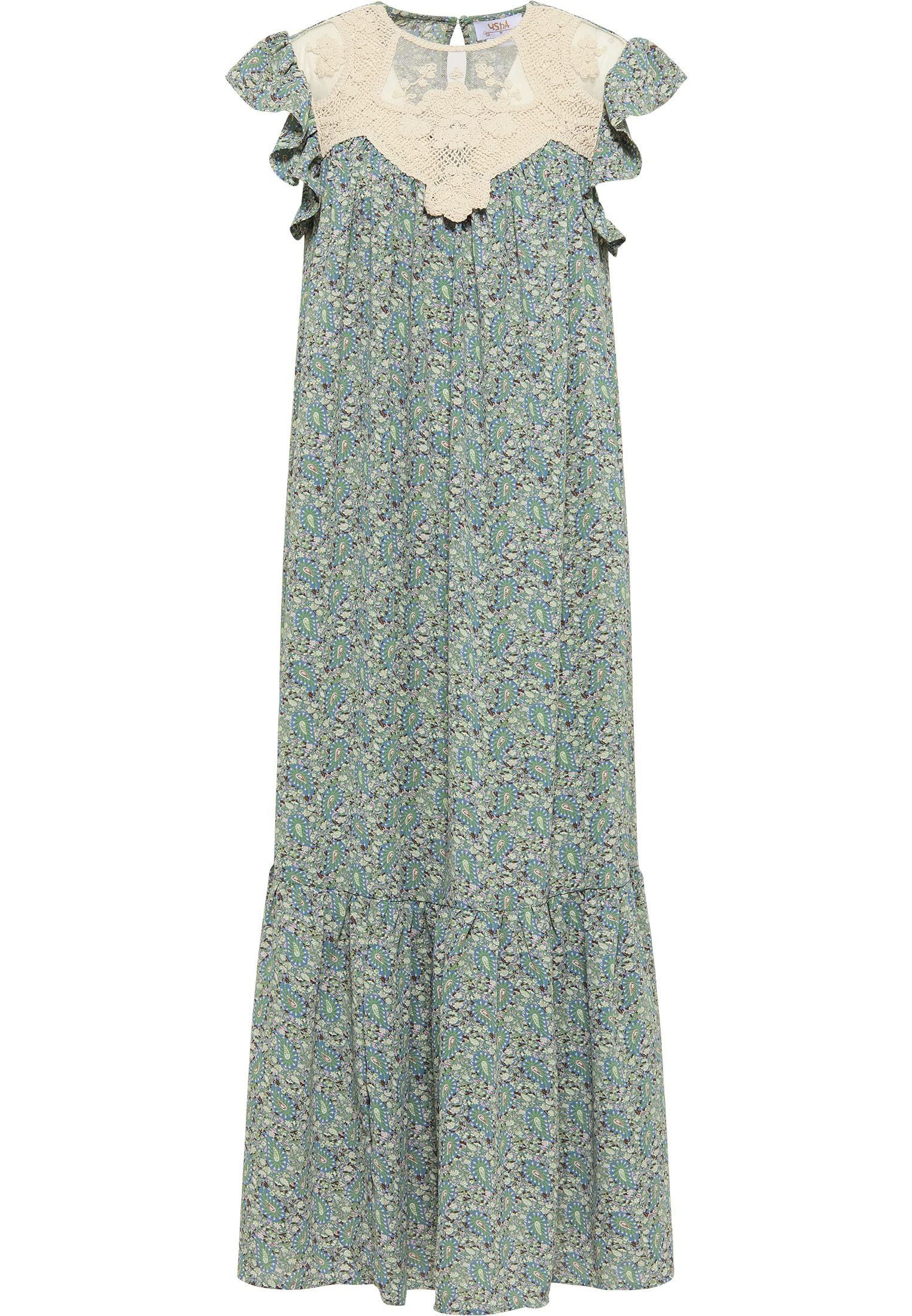 Robe maxi imprimé intégral XXL robe longue fluide grande taille