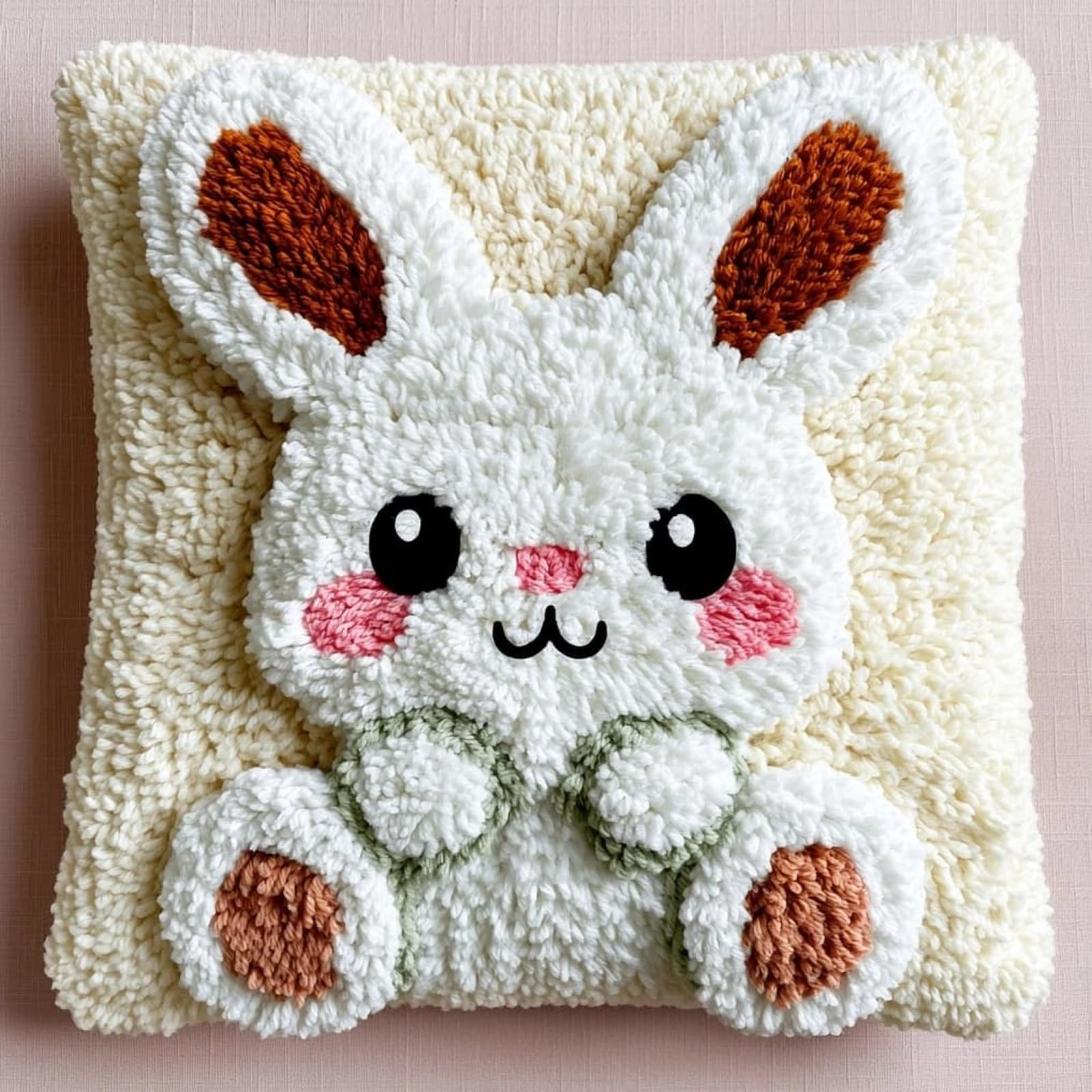 AxiangziK Latch Hook Pillow Kit for Beginners,Cute Bunny