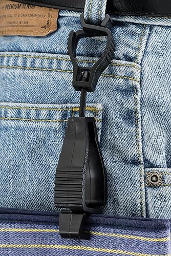 Miniatura 4 de Glove Guard Grayscale Pack - Pinzas para guantes, con separación de seguridad, asegura sombreros, guantes y equipo de senderismo, paquete de 6,