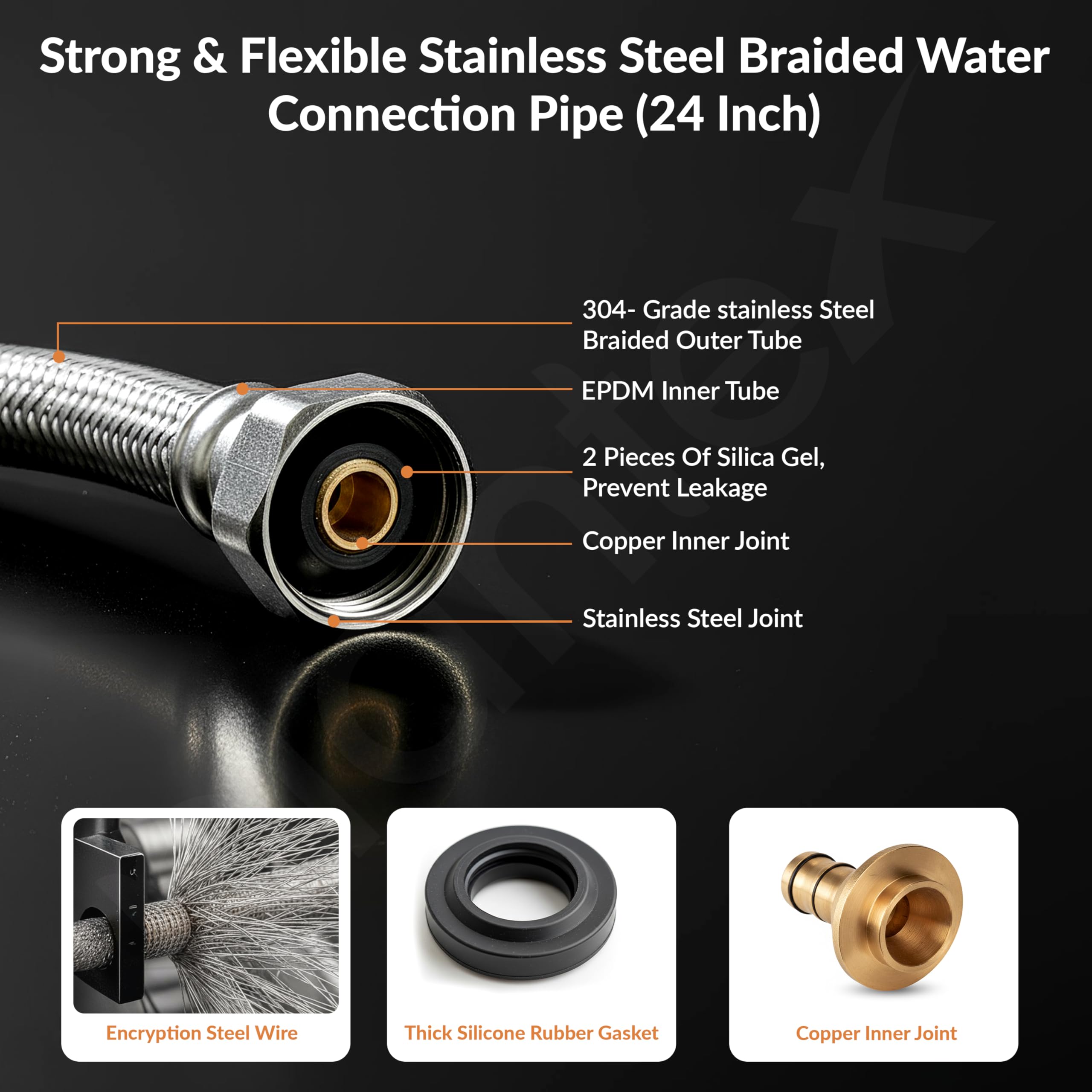 Plantex Stainless Steel Geyser Pipe - Leak Proof & Durable -3