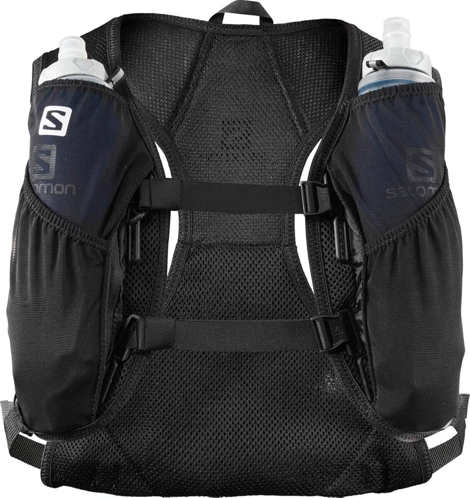SALOMON AGILE 2 フラスクx2付　ユニセックス Amazon.com: Salomon AGILE 2 Running Hydration Pack with