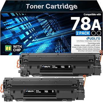 78A Toner Cartridge Replacement for HP 78A Black Toner Cartridge CE278A Works with P1606dn P1606 P1600 M1536dnf P1606 P1566 P1560 M1536 MFP Printer | 2 Black