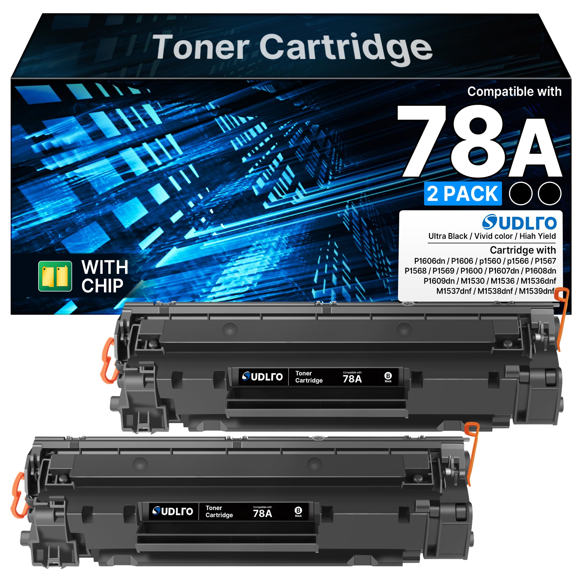 78A Toner Cartridge Replacement for HP 78A Black Toner Cartridge CE278A Works with P1606dn P1606 P1600 M1536dnf P1606 P1566 P1560 M1536 MFP Printer |