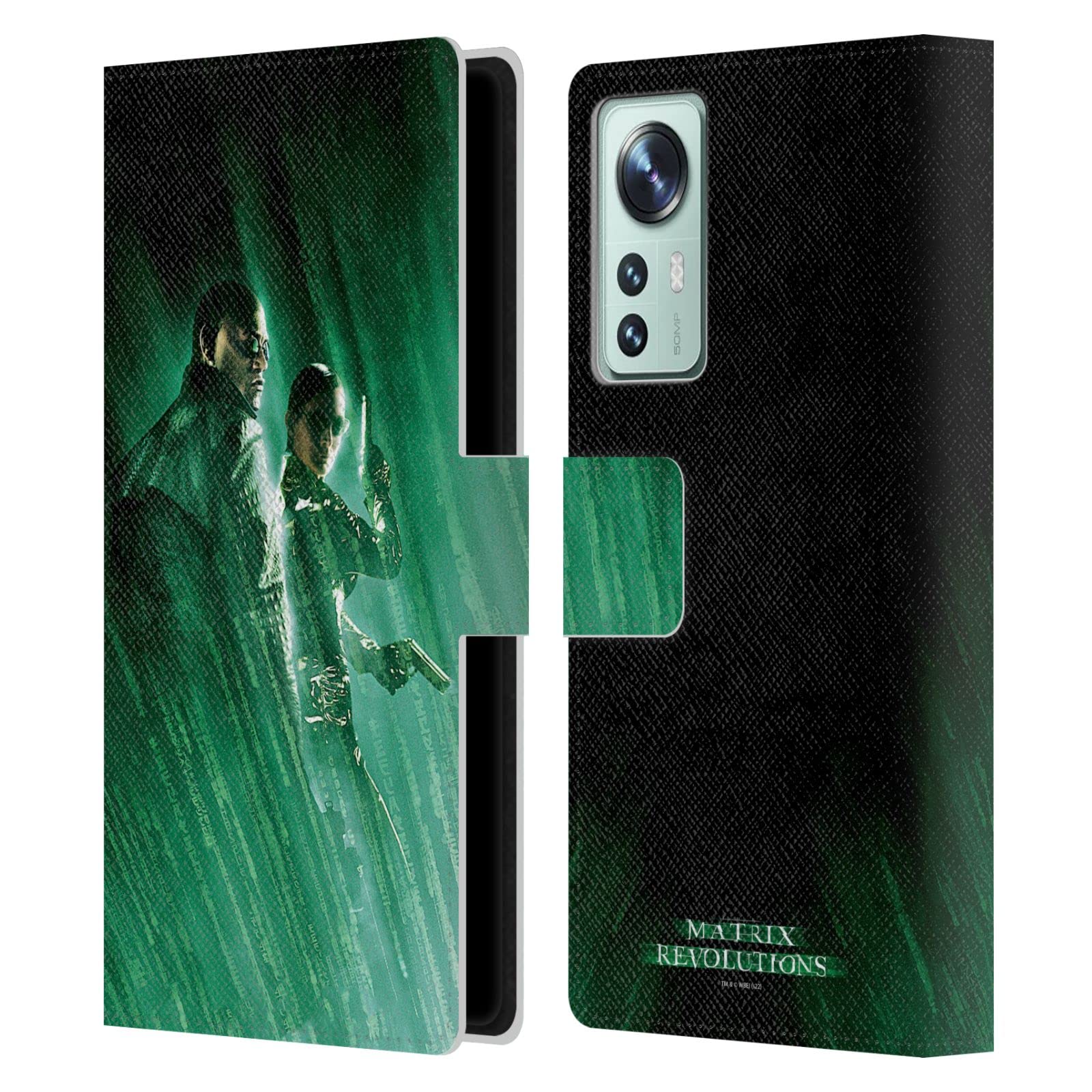 Head Case Designs Officially Licensed The Matrix Revolutions Morpheus Trinity Key Art Leather Book Wallet Case Cover Compatible With Xiaomi 12