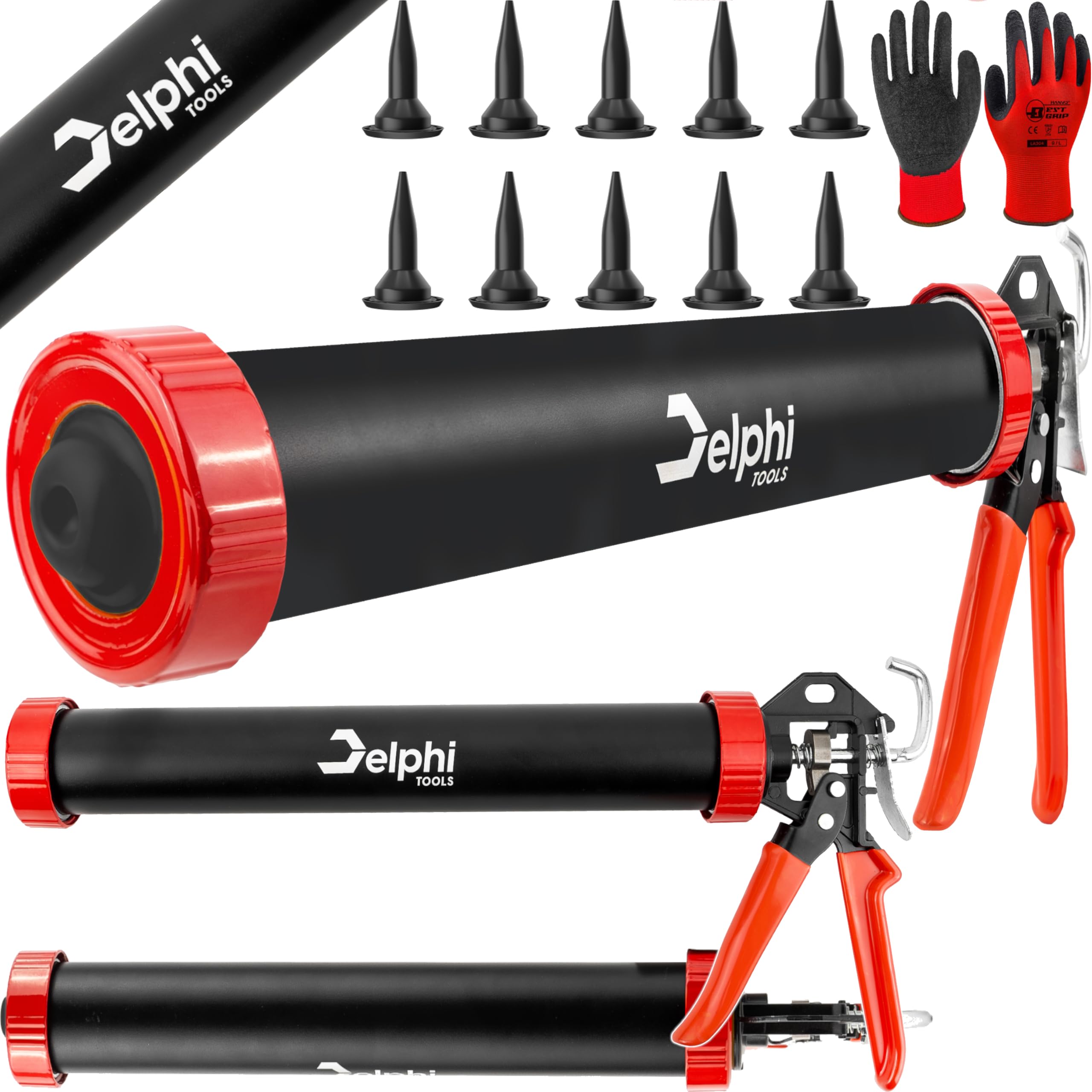 Pistolet en silicone Delphi haute pression contre fatigue des mains