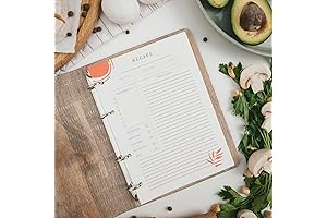 ENJOY THE WOOD Extra Recipe Pages - Extensible Recipe Booklets for Notebook...