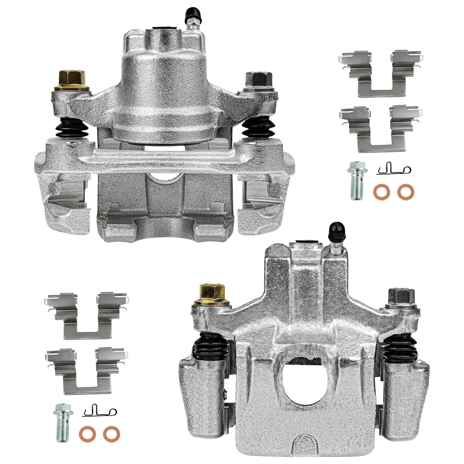 SCITOO Rear Left+Right Brake Calipers With Bracket 19B2697 19B2696 Compatible For Toyota Avalon 2005-2007 For Toyota Camry 2002-2006 For Toyota Solara 2004-2008