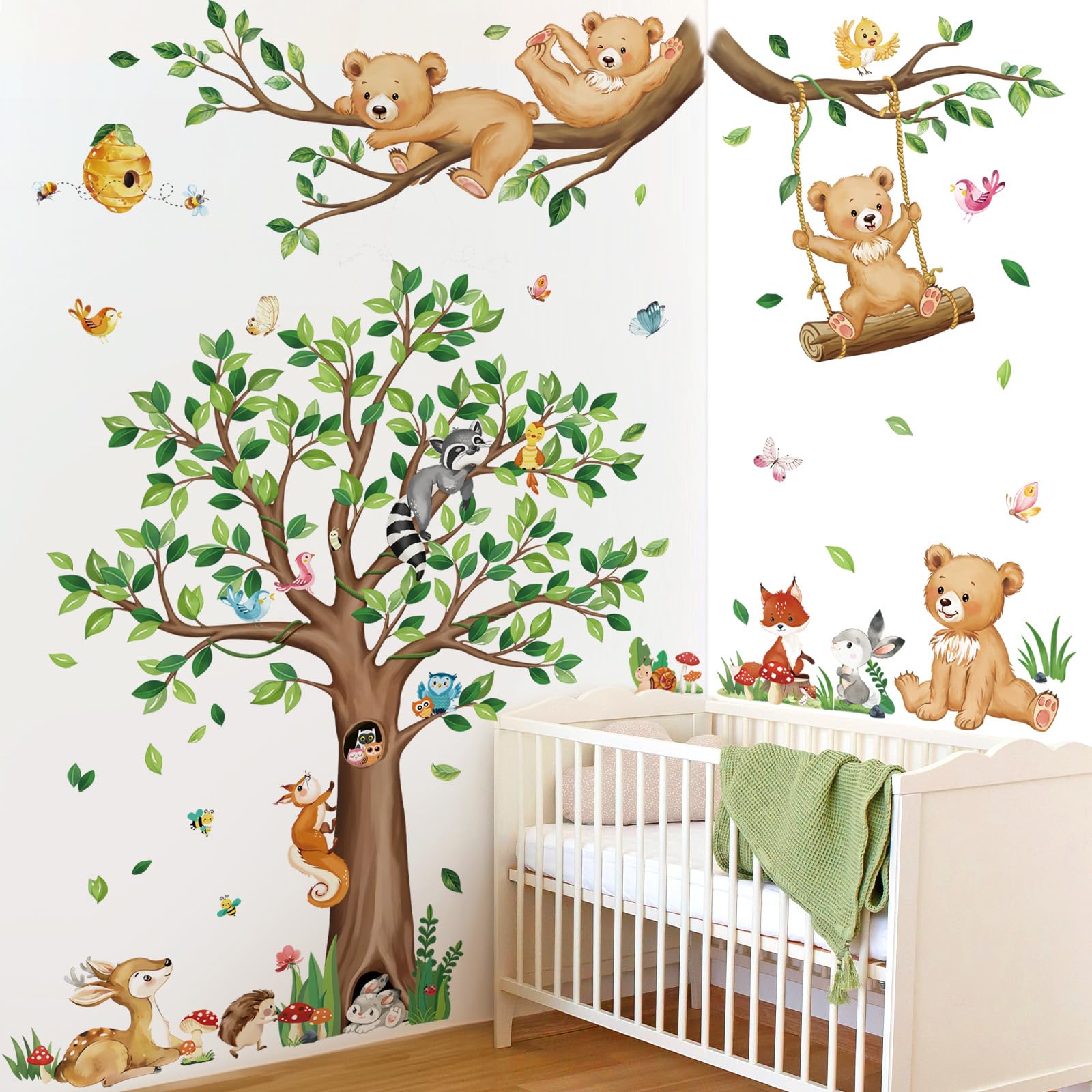 Nikima Schönes Für Kinder 162 Sticker Mural Pleine Lune Avec Nuages Et