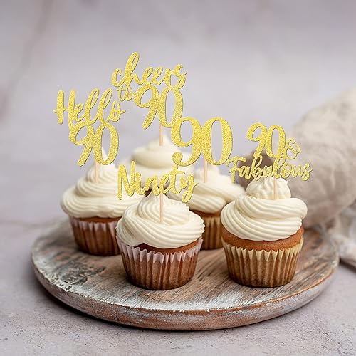 Vista 83 de 30 piezas de decoración negra para cupcakes de cumpleaños número 15 con purpurina de quince Hello 15 para cupcakes Mis membrillo a 15 años