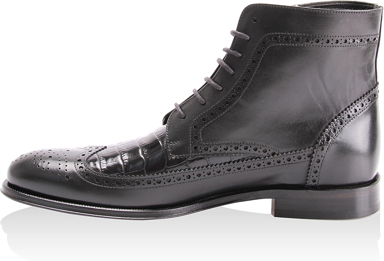 Set of 4 Bed Legs, Wood, Lacquered Chocolate, 25 x 6 x 6 cm