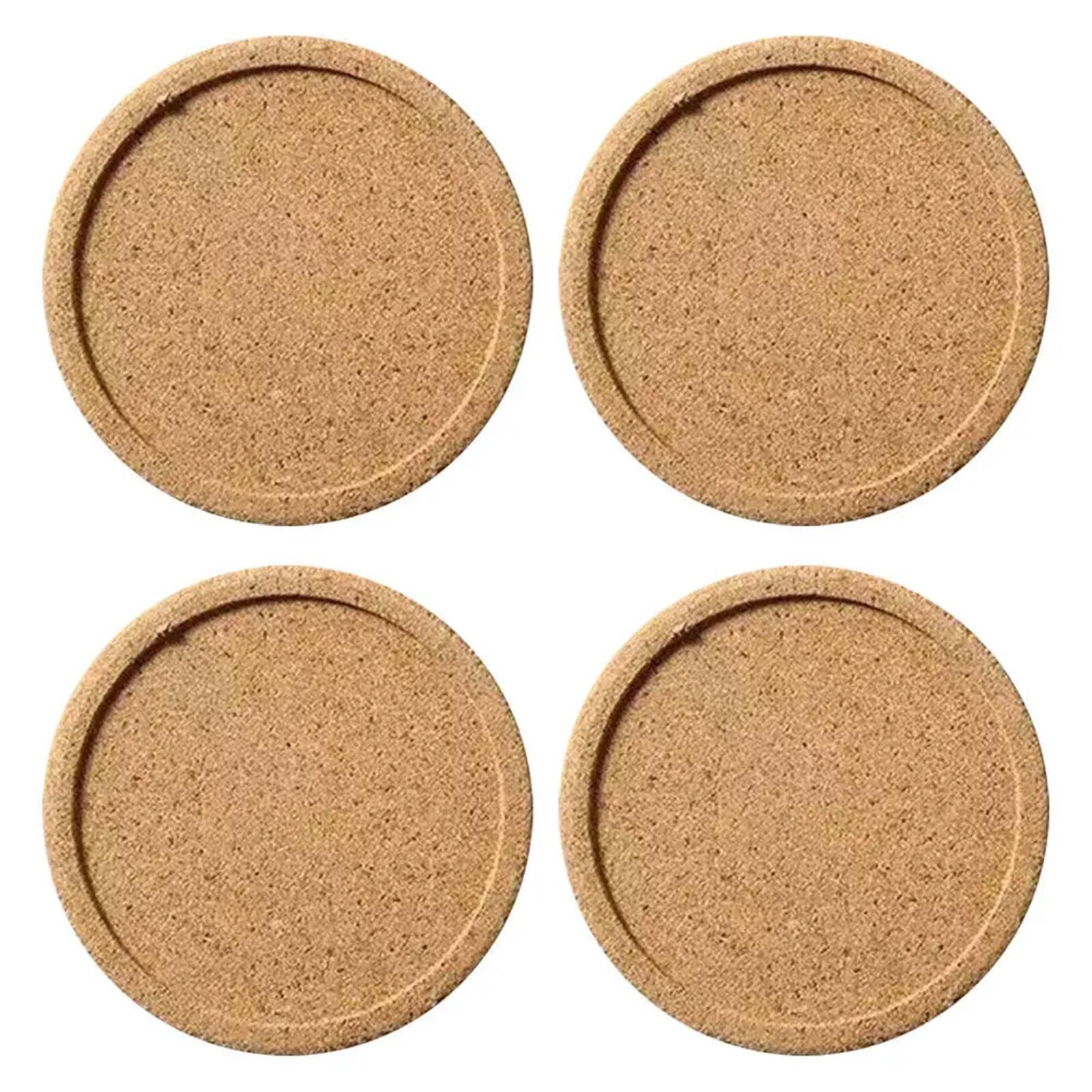 Insulated Coasters 10pcs 10Cm Round Cork Coaster Insulated Drink Mat for Kitchen Dining Room Office for Home Decor Dining Table