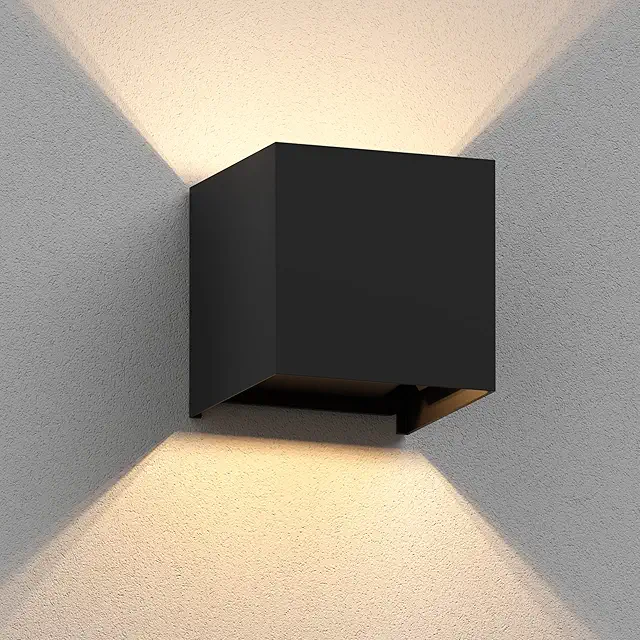 CUBEL Outdoor Wall Lamp - IP65 Waterproof Square Light with Up/Down Lighting