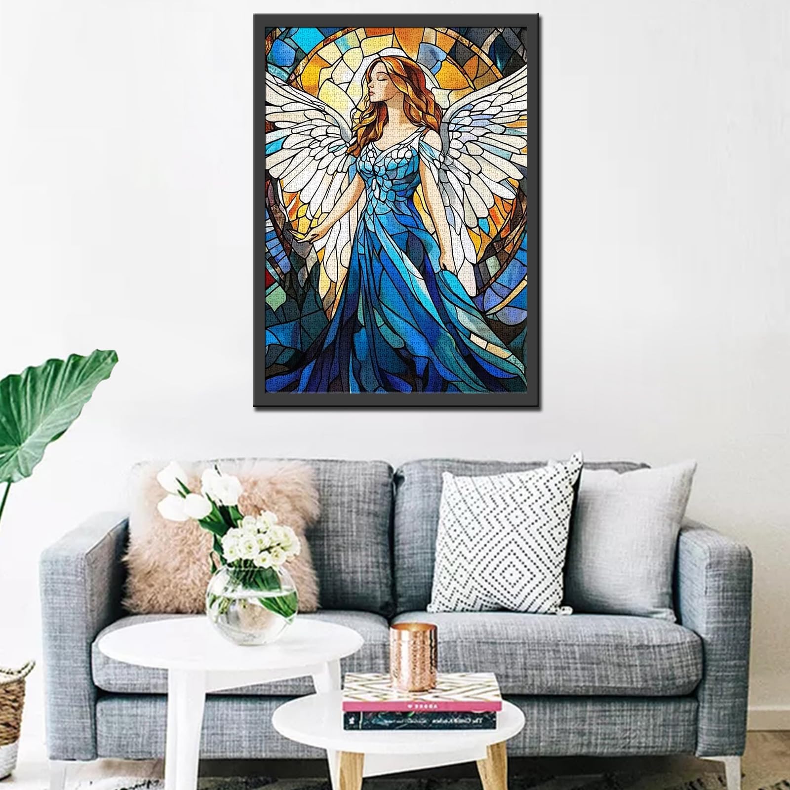 Angels Wings 1000 Piece Jigsaw Puzzles for Adults Women Puzzles Art Wall Decor DIY Puzzle Gifts Challenging Family Activity for Game Nights - Image 3