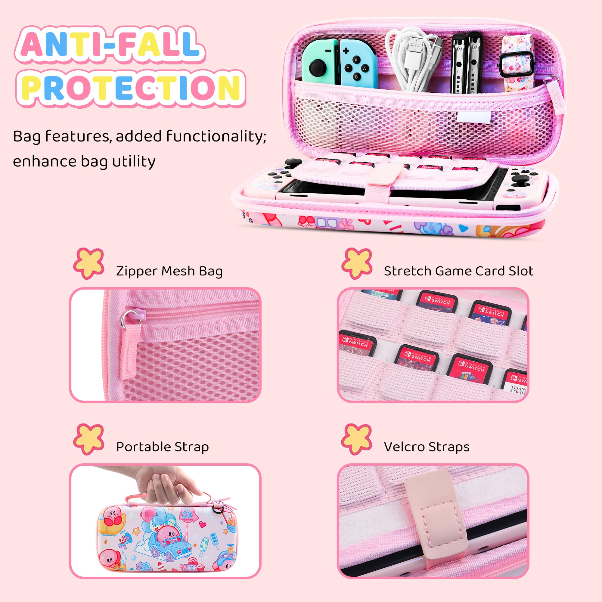 Amazon.com: HYPERCASE 8 in 1 Cute Anime Switch OLED