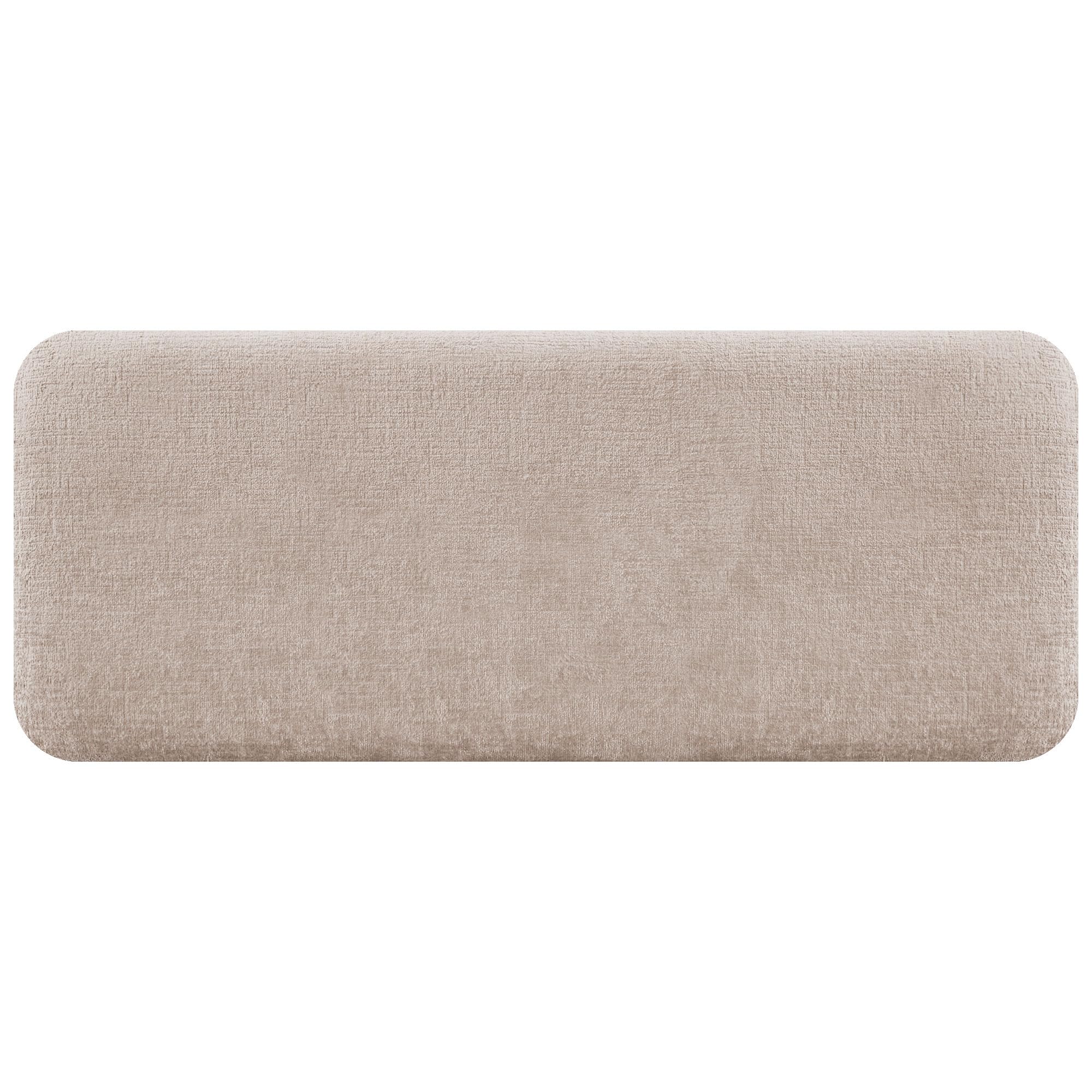 DHOME Testiera Imbottita Liscia Arrotondata in Lana Ecologica per Parete Acustica Testate Fonoassorbenti Testata Letto Camera da Letto (Beige, 160cm)