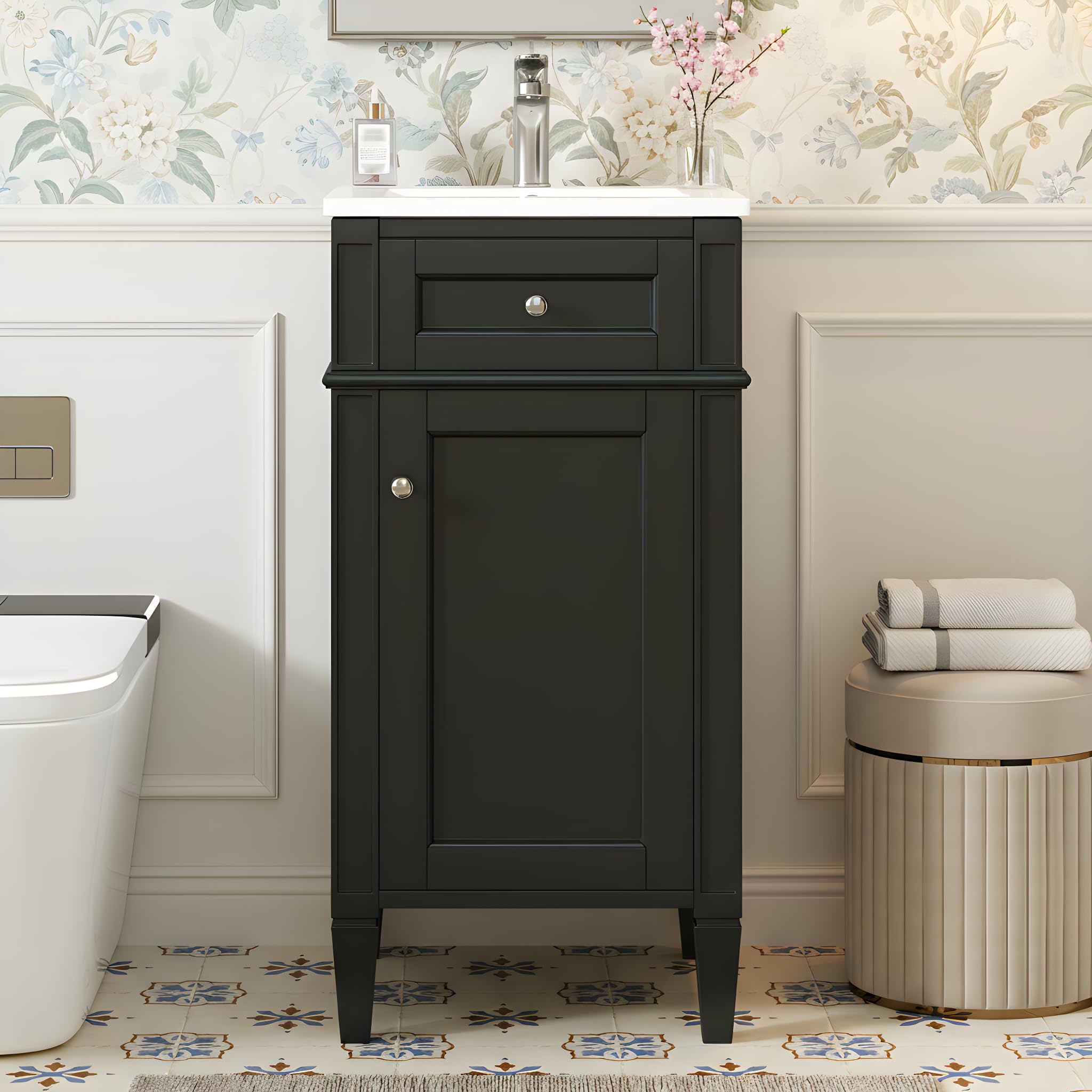 Merax 16 inch Bathroom Vanity with Sink